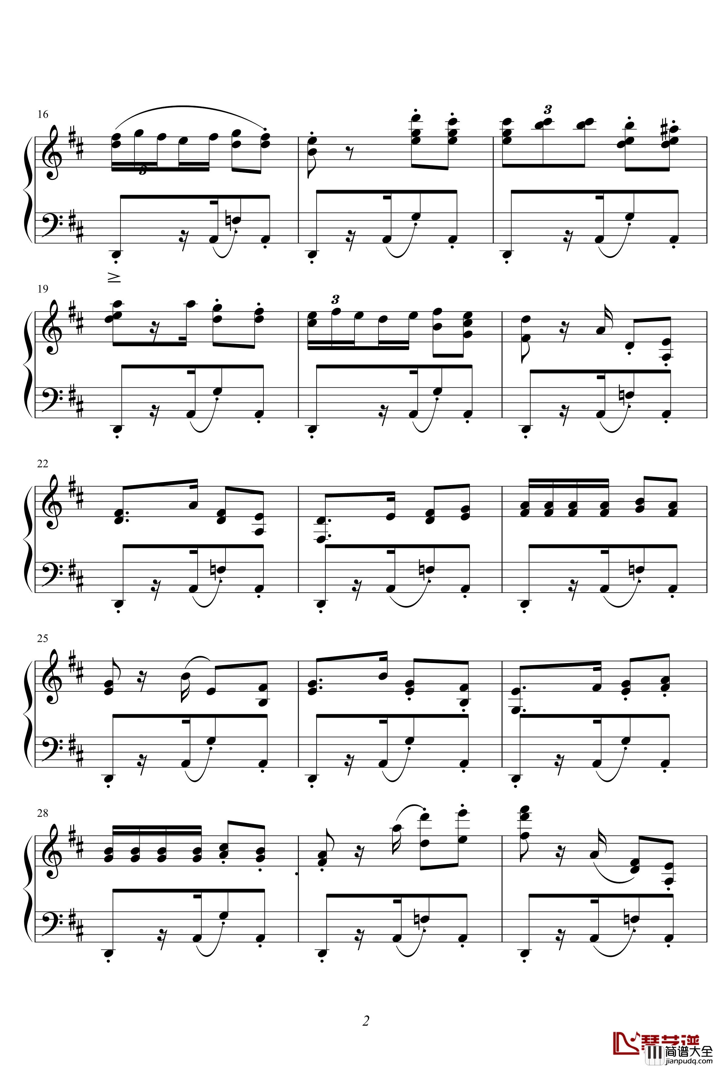 卡门钢琴谱_较完美版_比才_Bizet