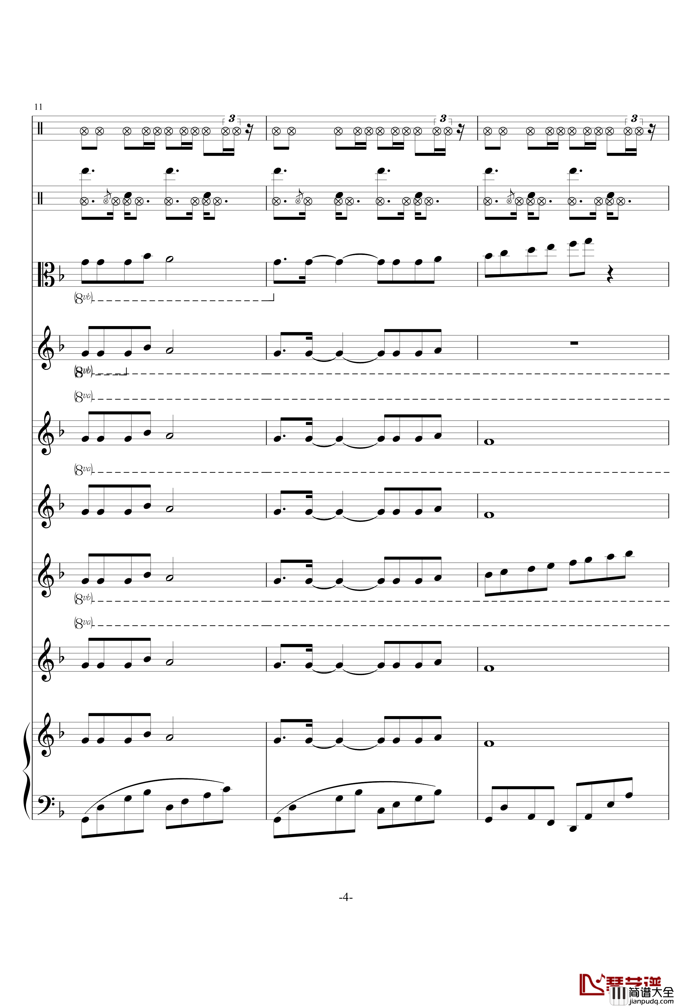 秋枫组曲一钢琴谱_swenl