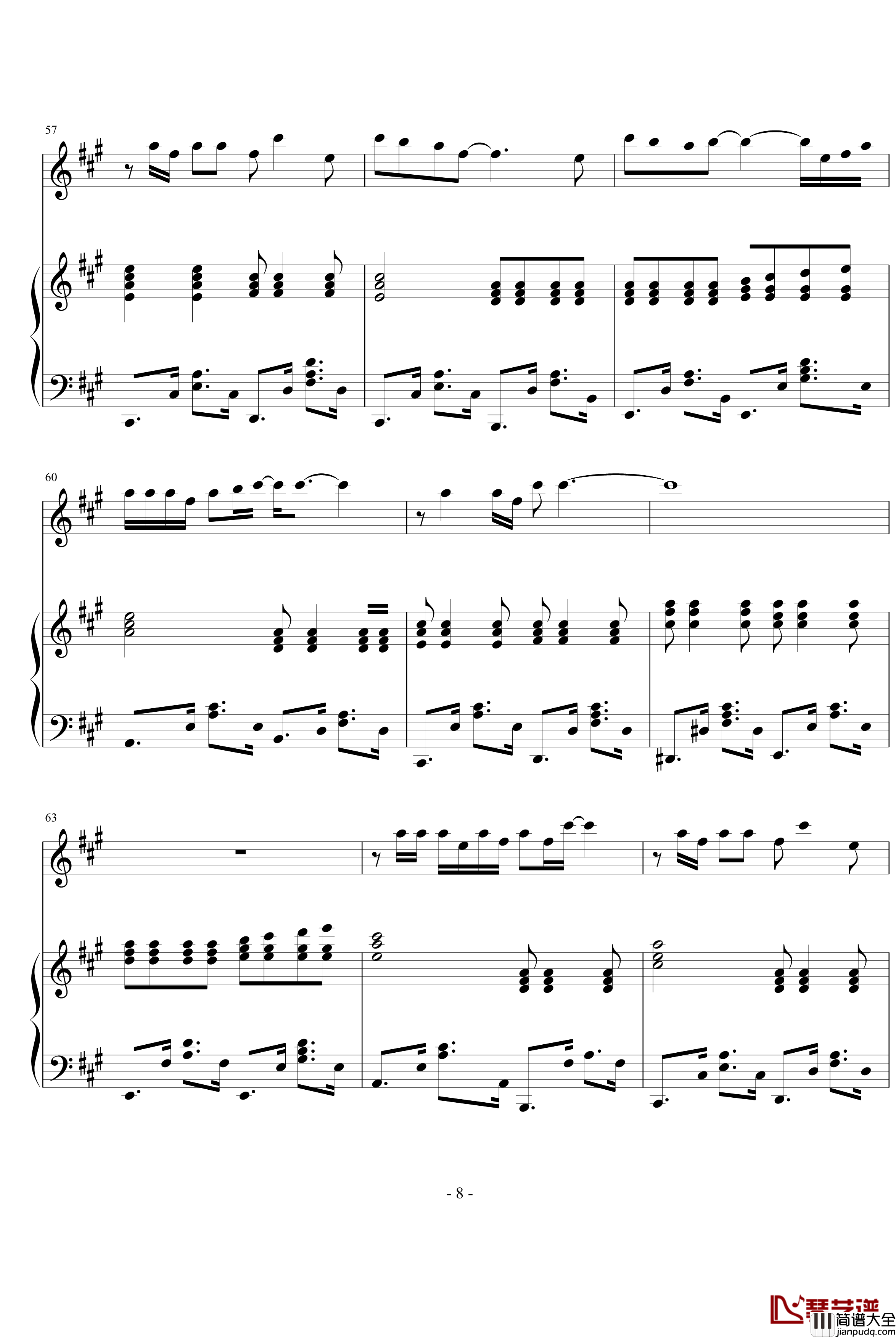 夜钢琴谱_每一天