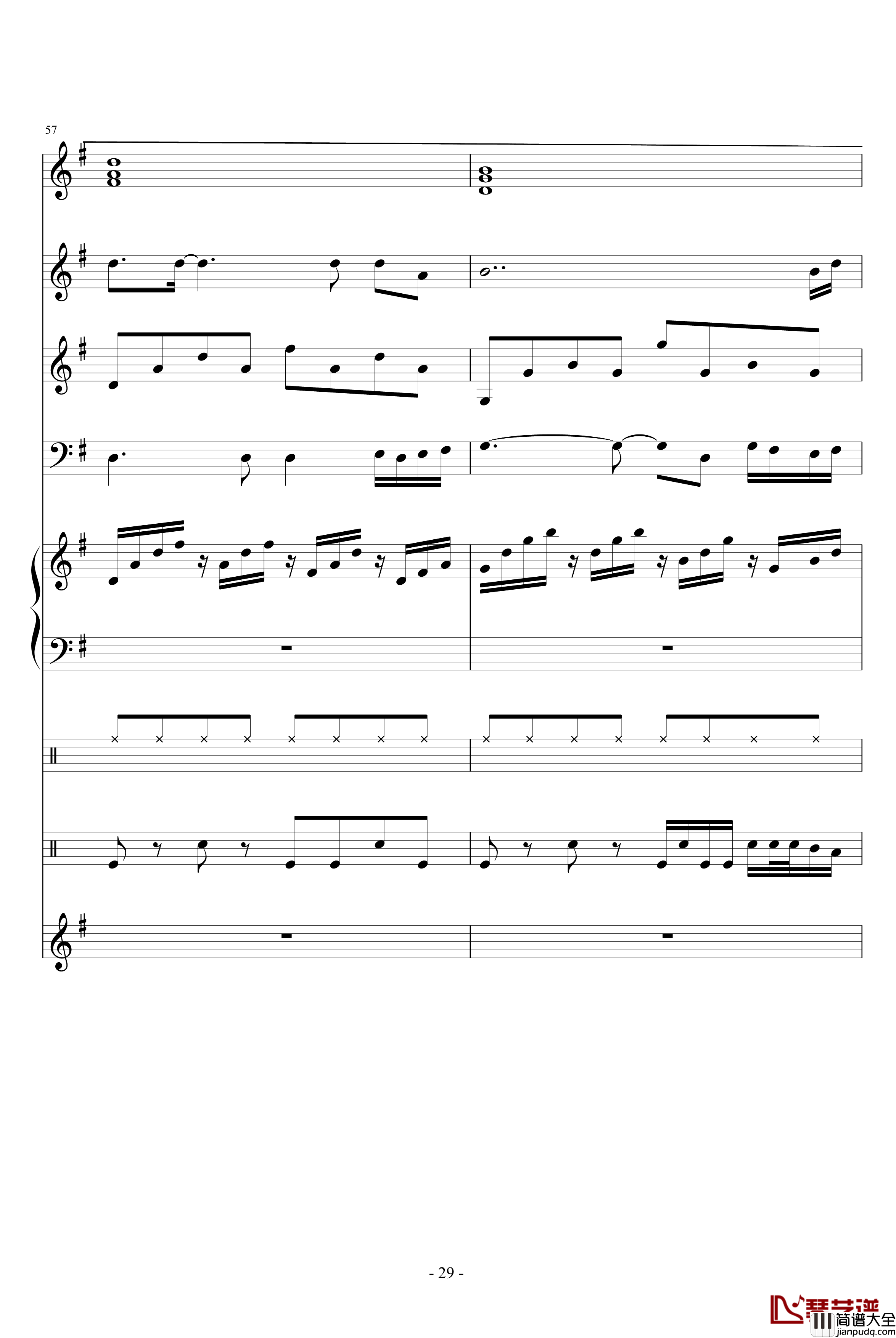 为什么你要离开我钢琴谱_琳琅