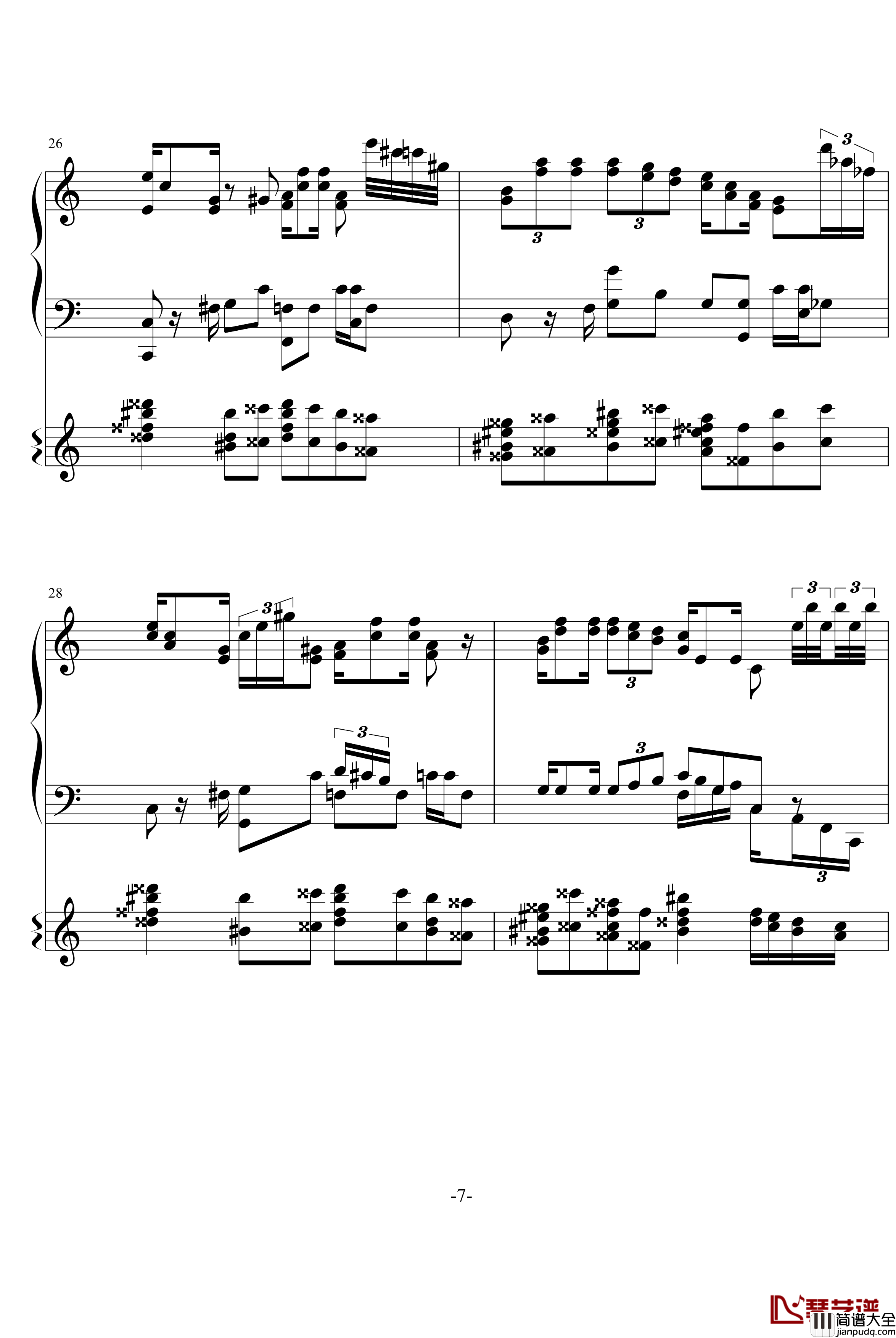 莫扎特和任天堂的故事钢琴谱_超级玛莉