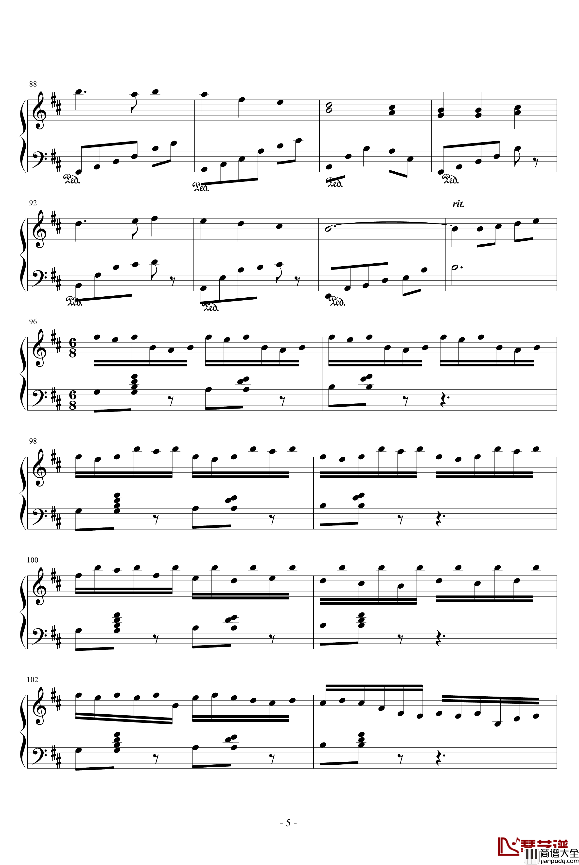 星之舞曲夜空的仰望钢琴谱_Ku.Klux.Klan