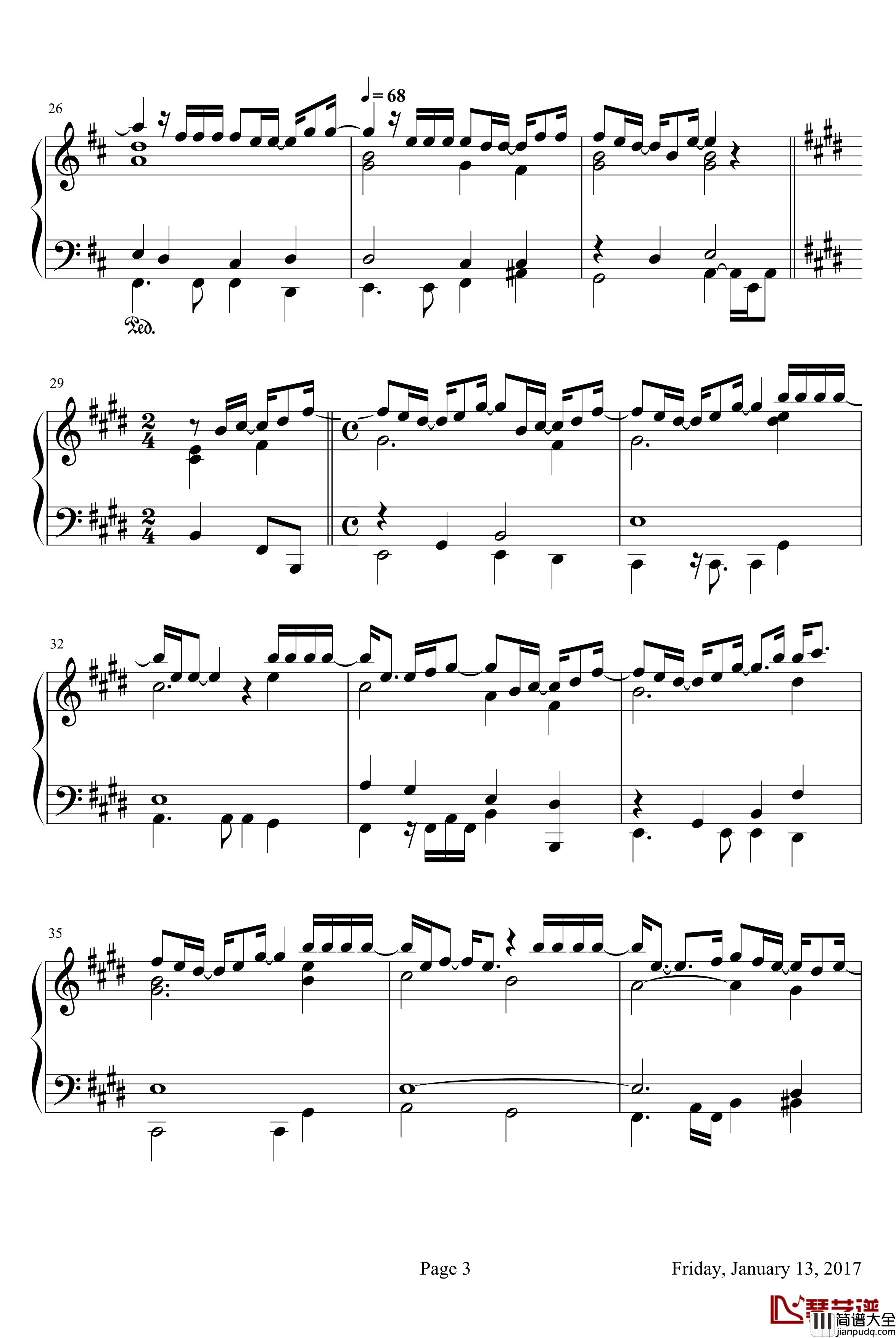 Inolvidable钢琴谱_yesterday1_蘿拉普西妮