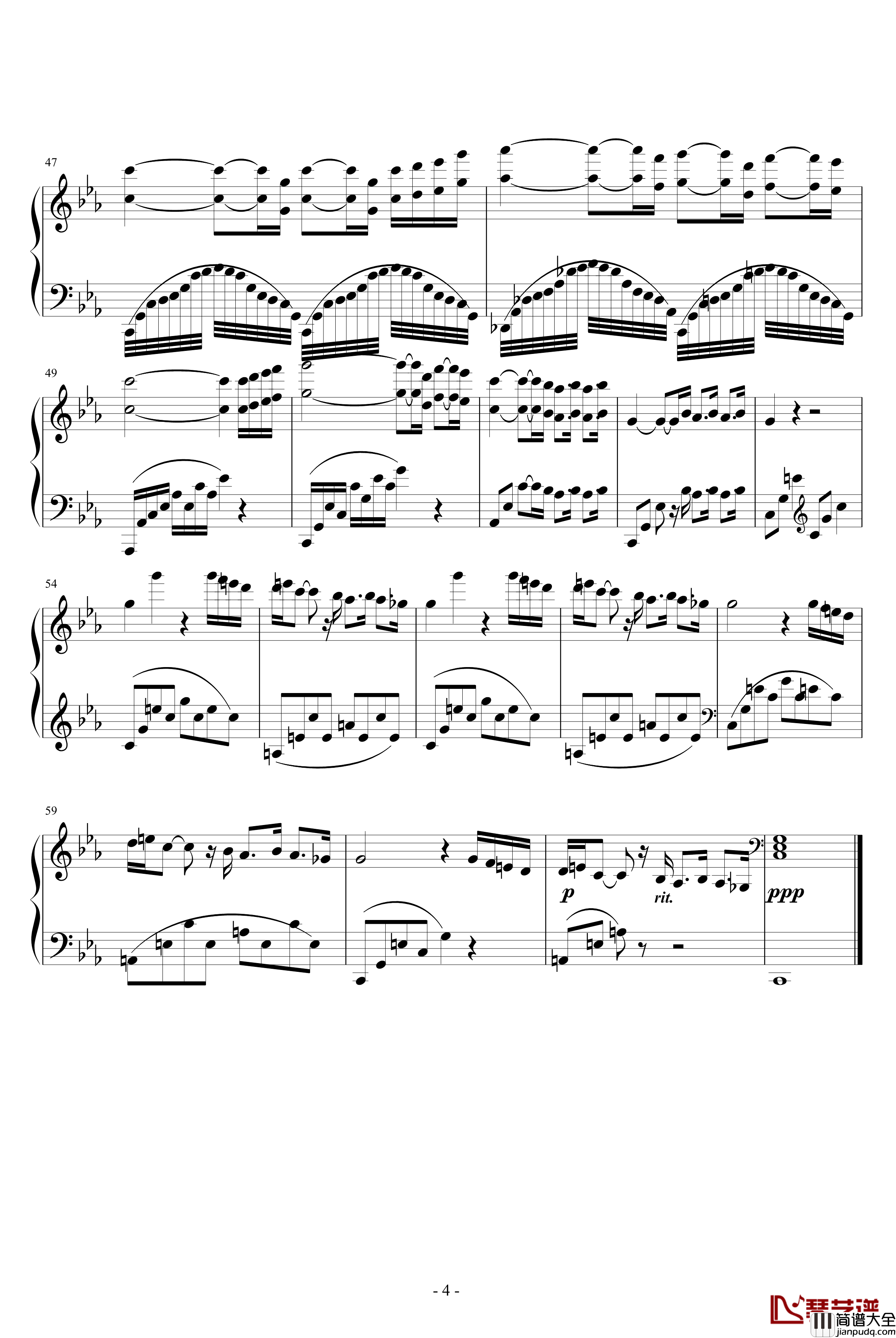 海神号的传说钢琴谱_Poseidon's_Tale_马克西姆_Maksim·Mrvica