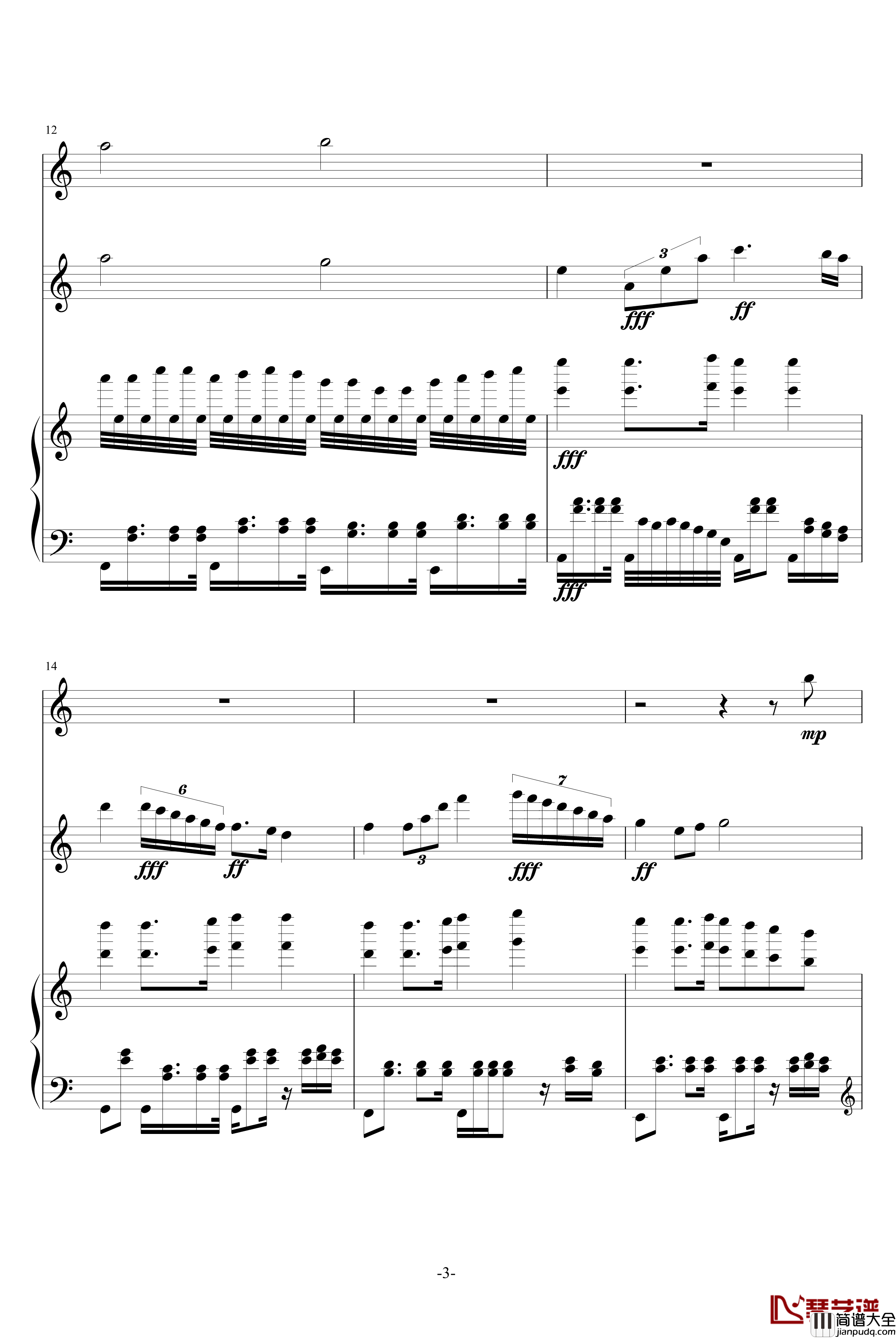 星之小舞曲钢琴谱_升c小调