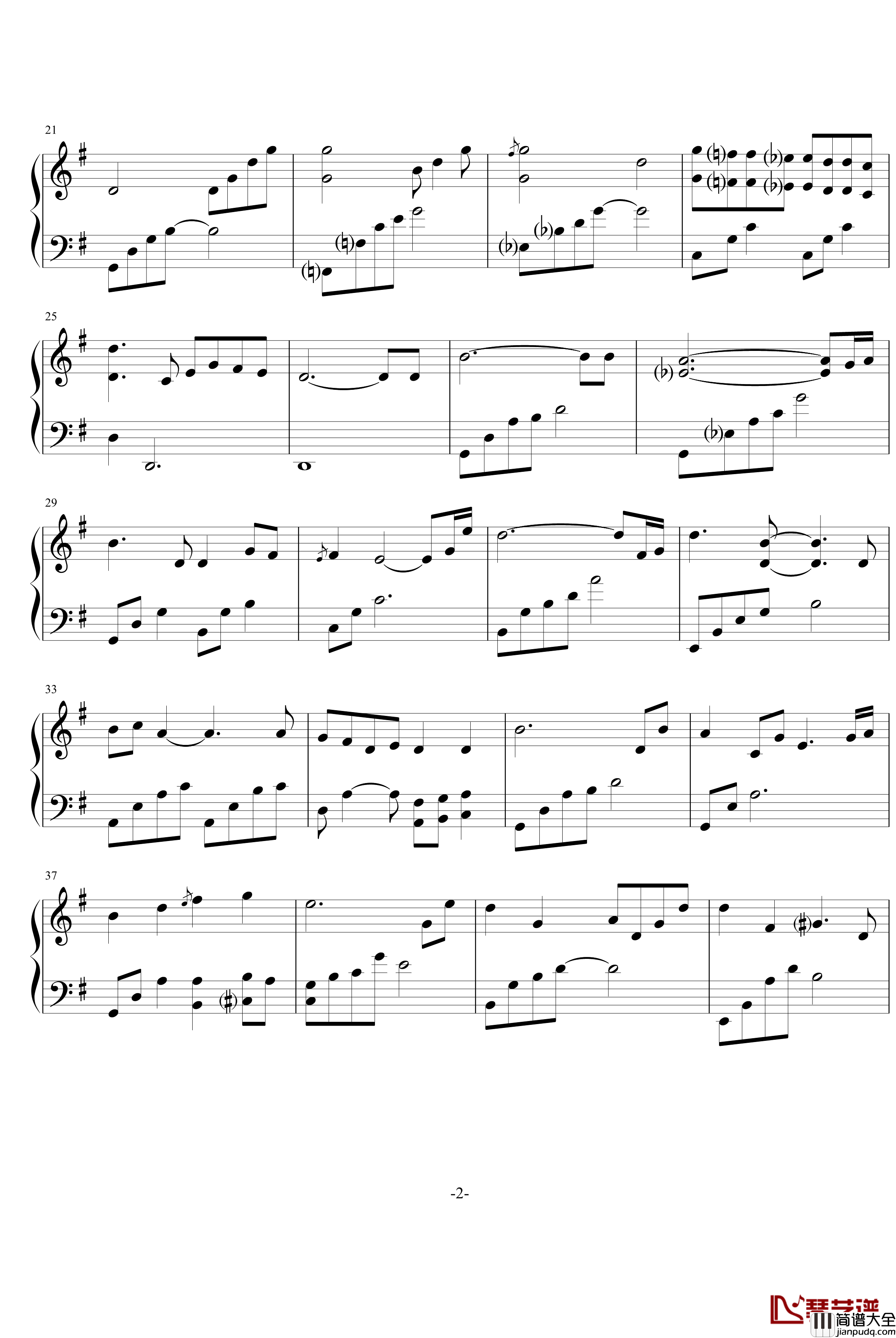 天翼之链Past钢琴谱_天翼之链