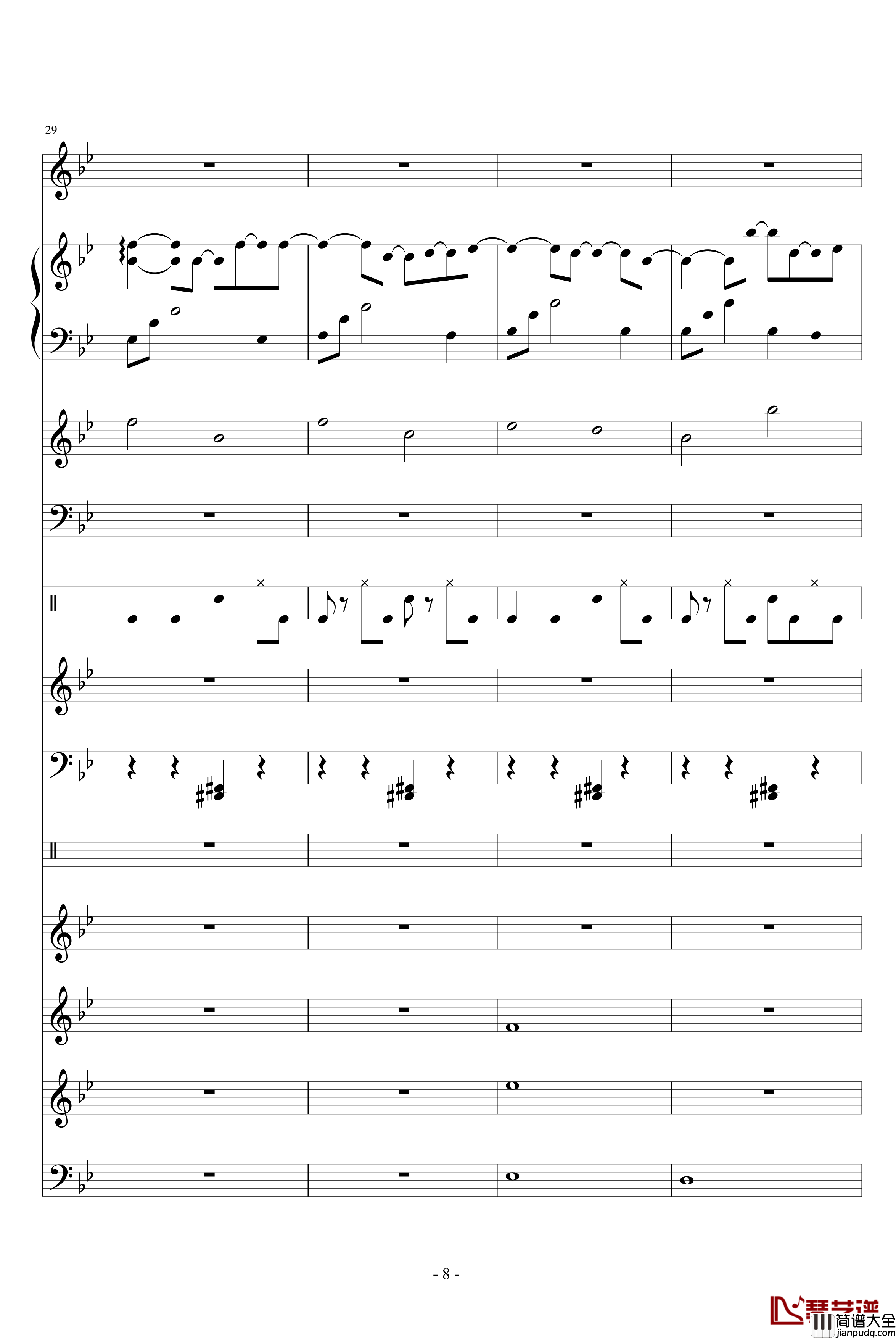 呼吸钢琴谱_你走以后_吴越