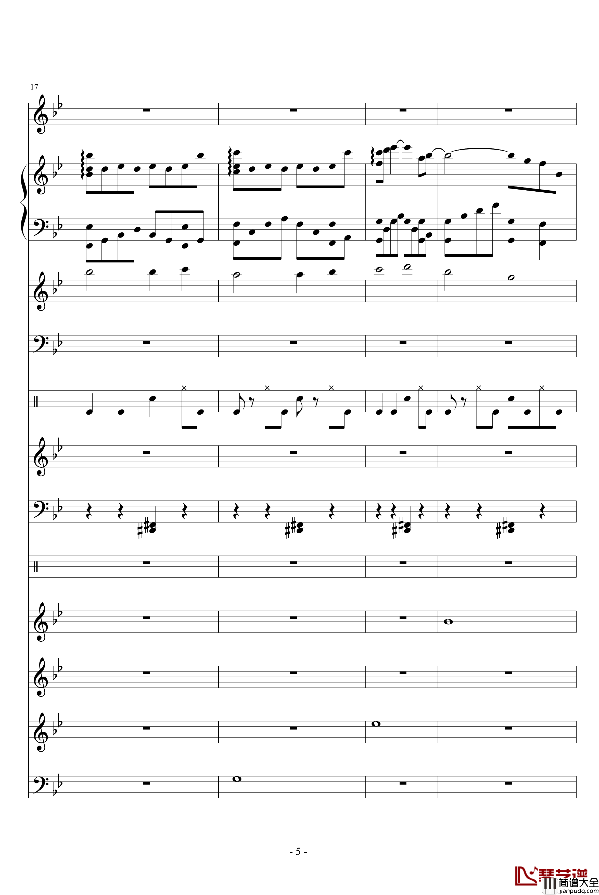 呼吸钢琴谱_你走以后_吴越