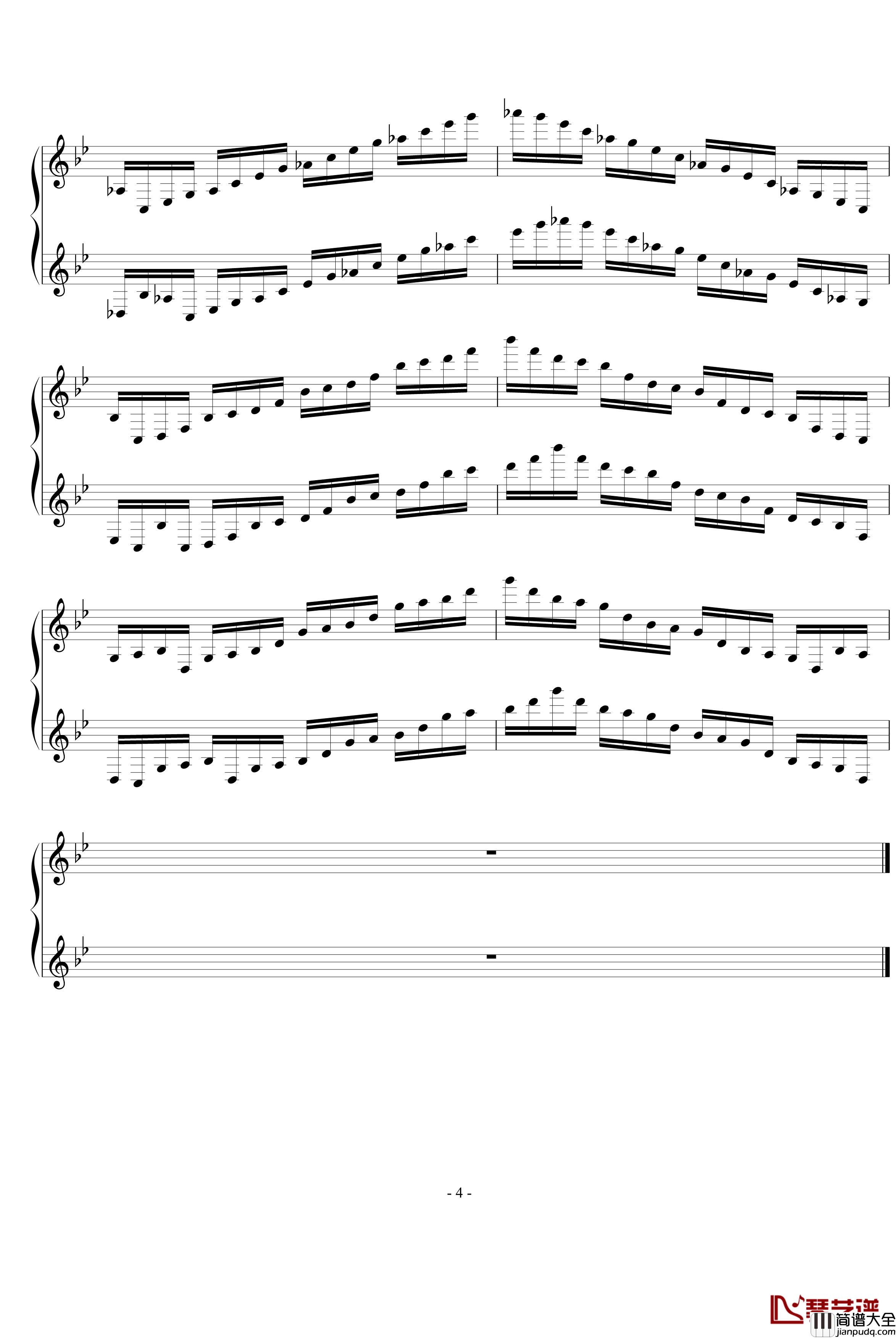 最终幻想主题钢琴谱_最终幻想