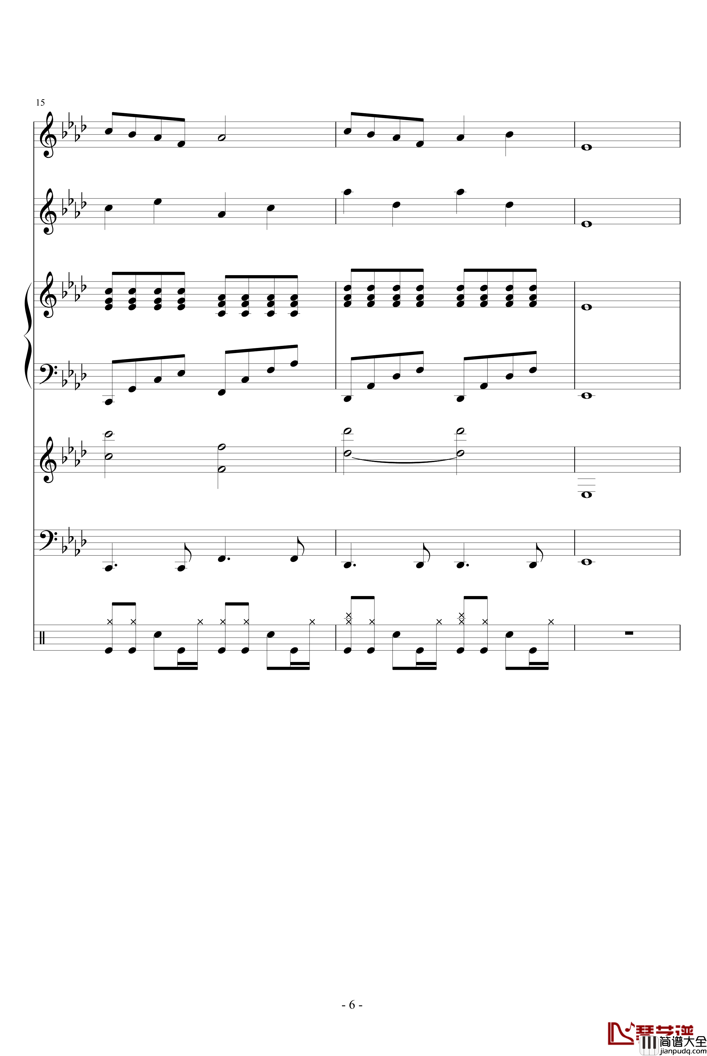 跨世时空的箫钢琴谱_主题_血腥残阳