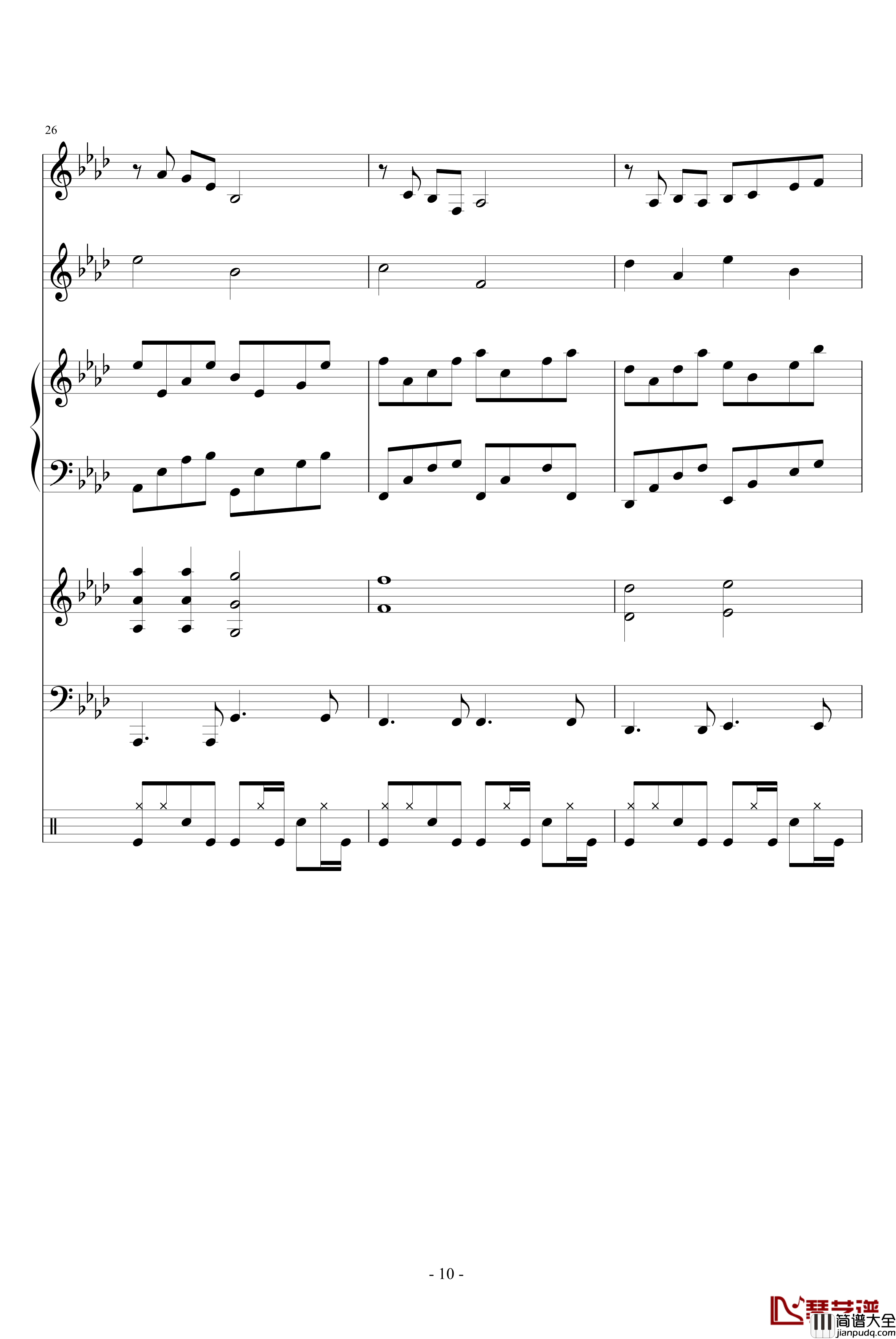 跨世时空的箫钢琴谱_主题_血腥残阳