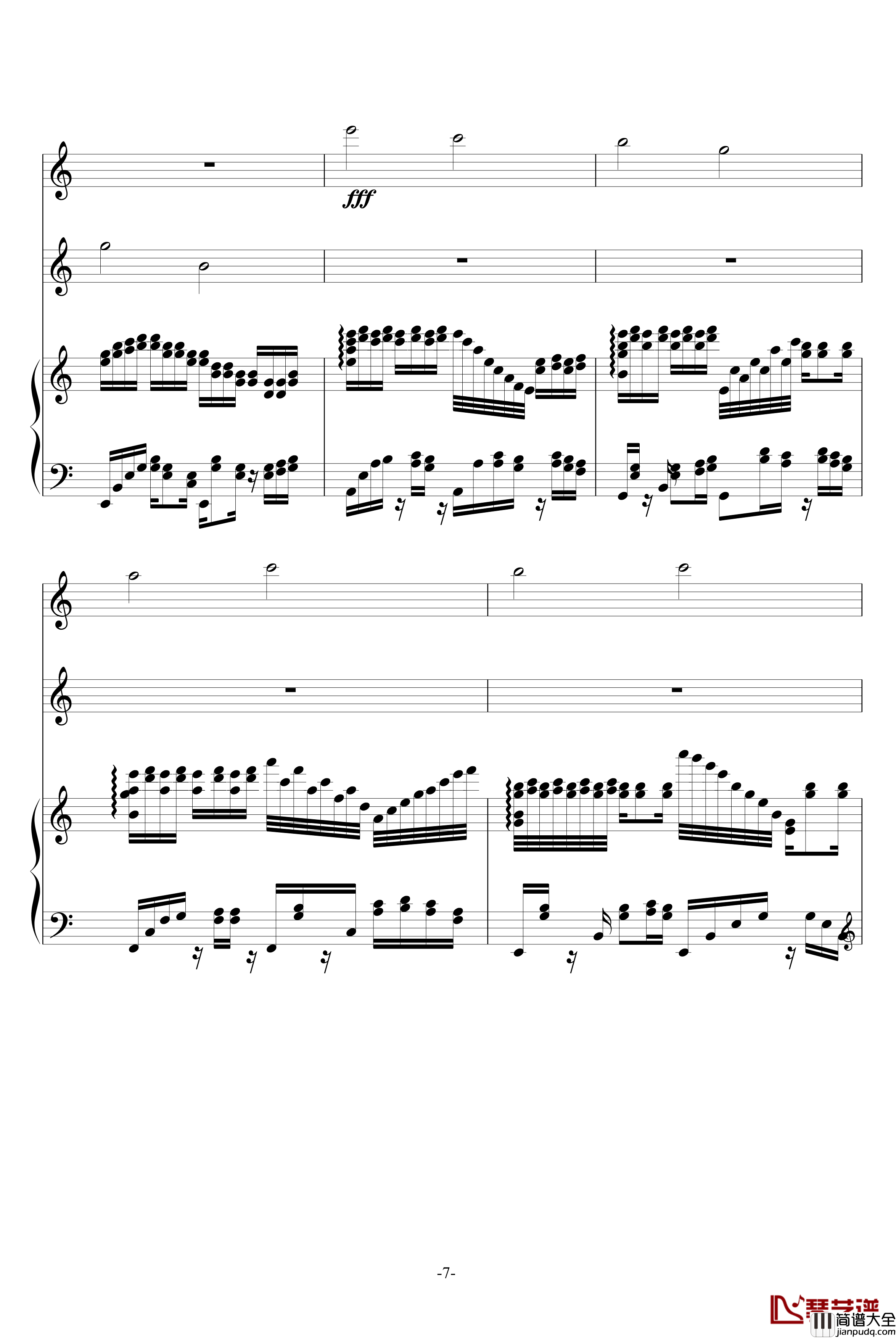 风之小舞曲钢琴谱_升c小调