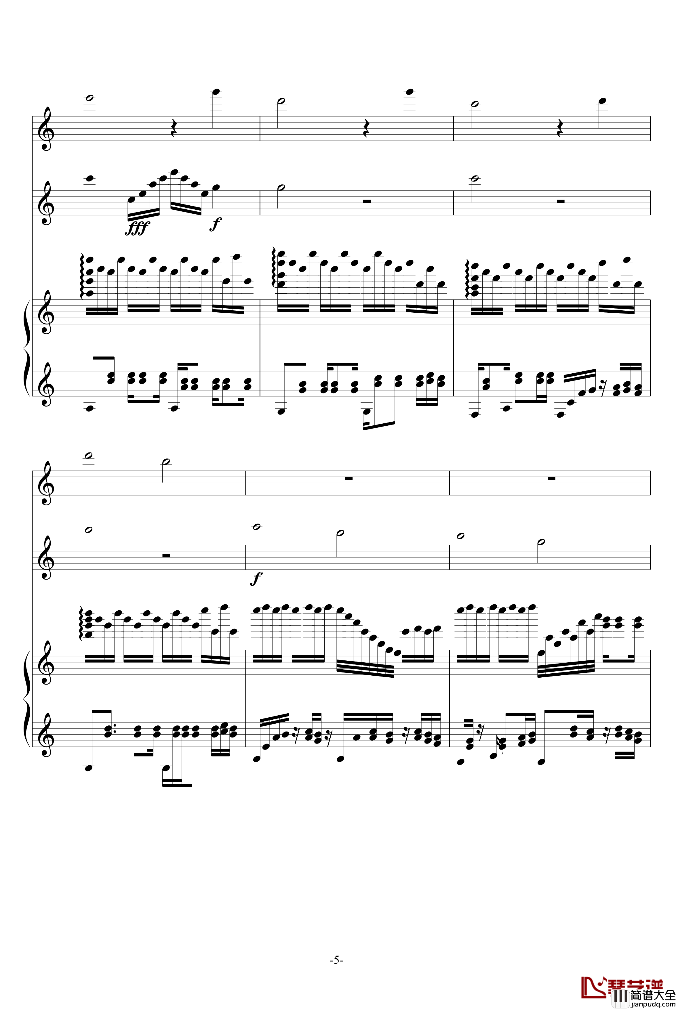 风之小舞曲钢琴谱_升c小调