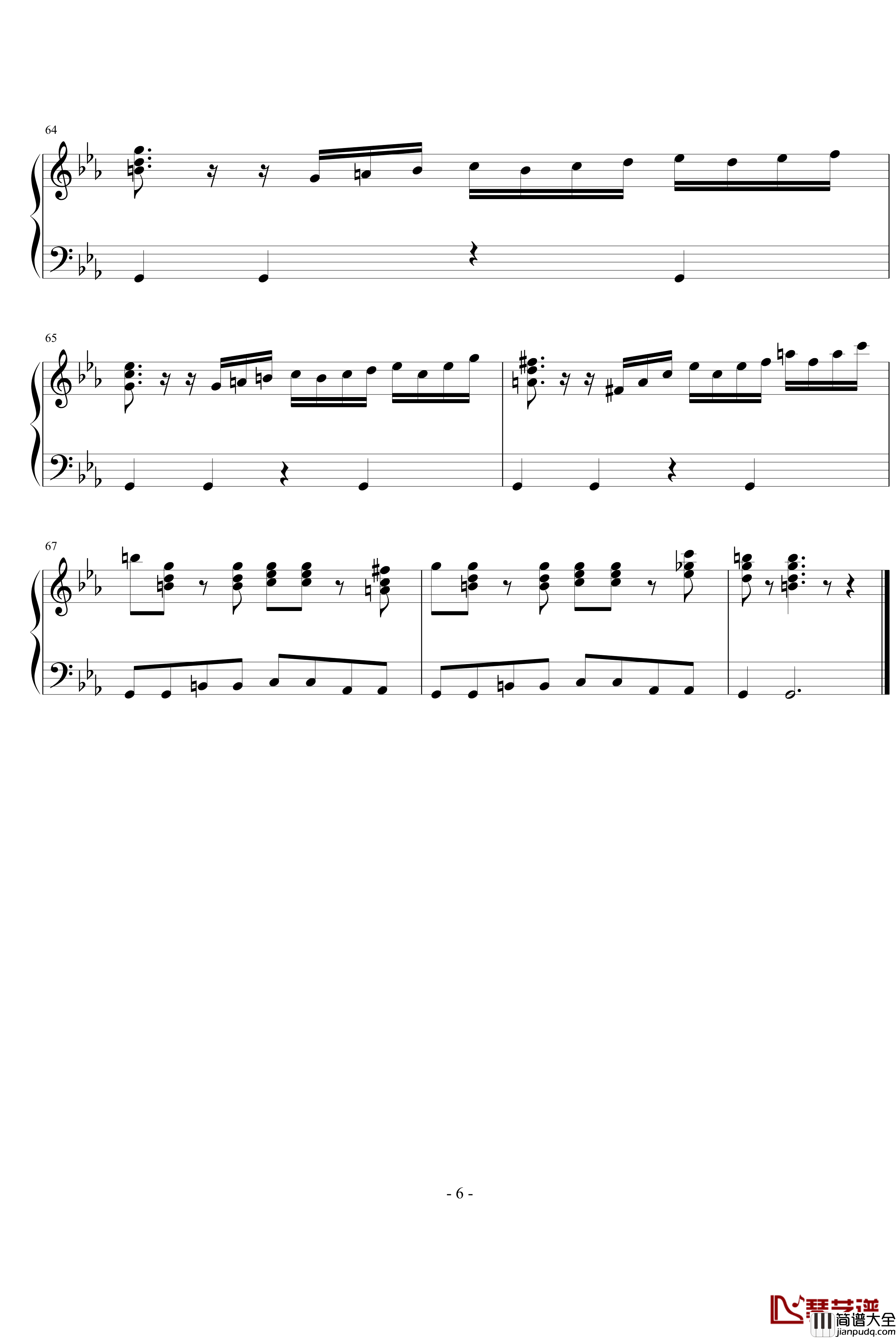 恶魔城月下夜想曲BGM钢琴谱_木雕变奏曲_游戏