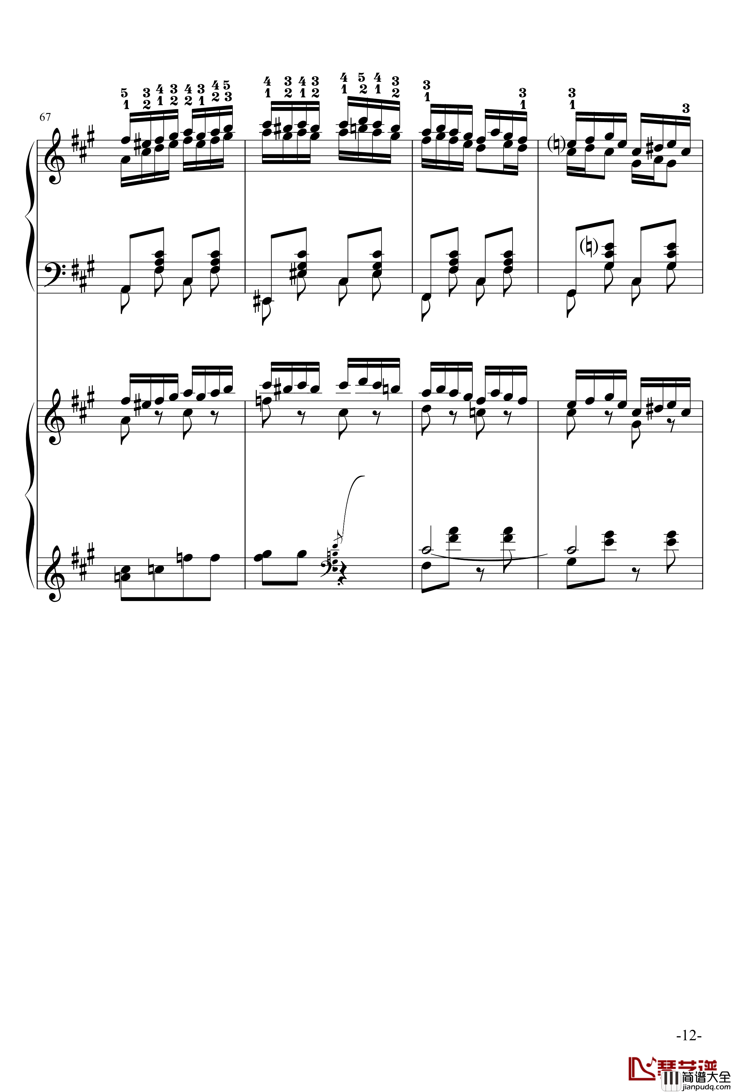 斗琴就找土耳其真实惠钢琴谱_修改_莫扎特