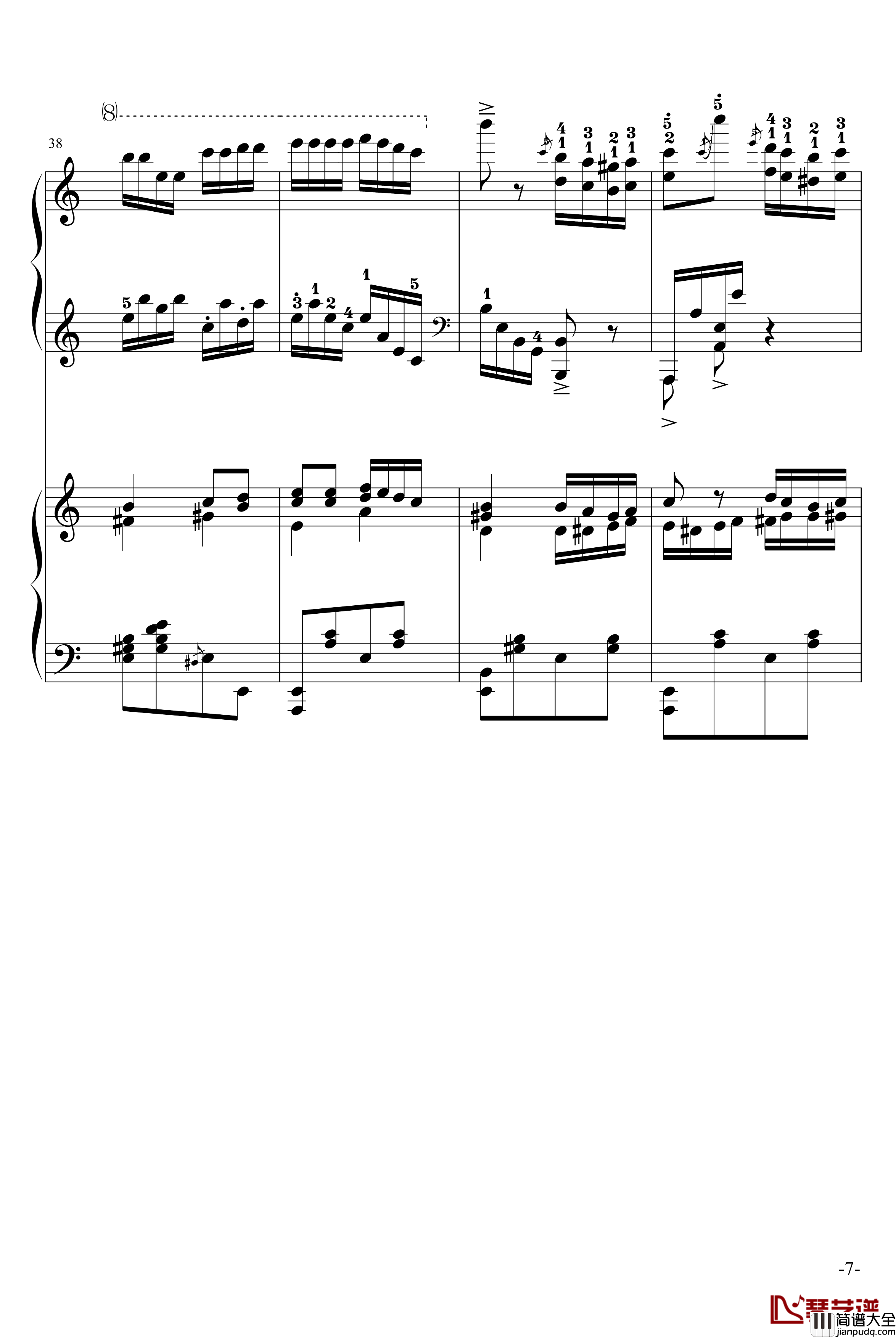 斗琴就找土耳其真实惠钢琴谱_修改_莫扎特