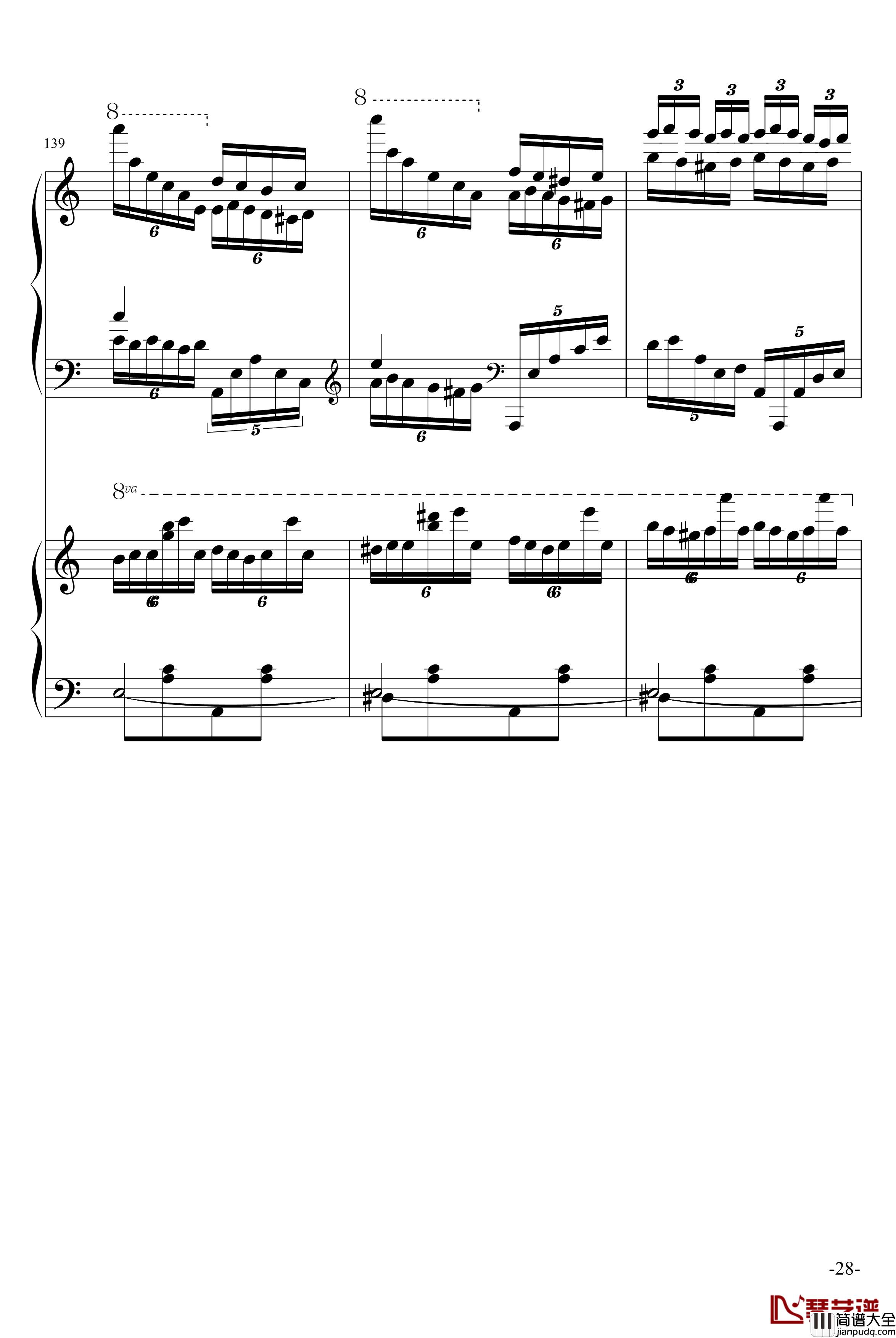 斗琴就找土耳其真实惠钢琴谱_修改_莫扎特