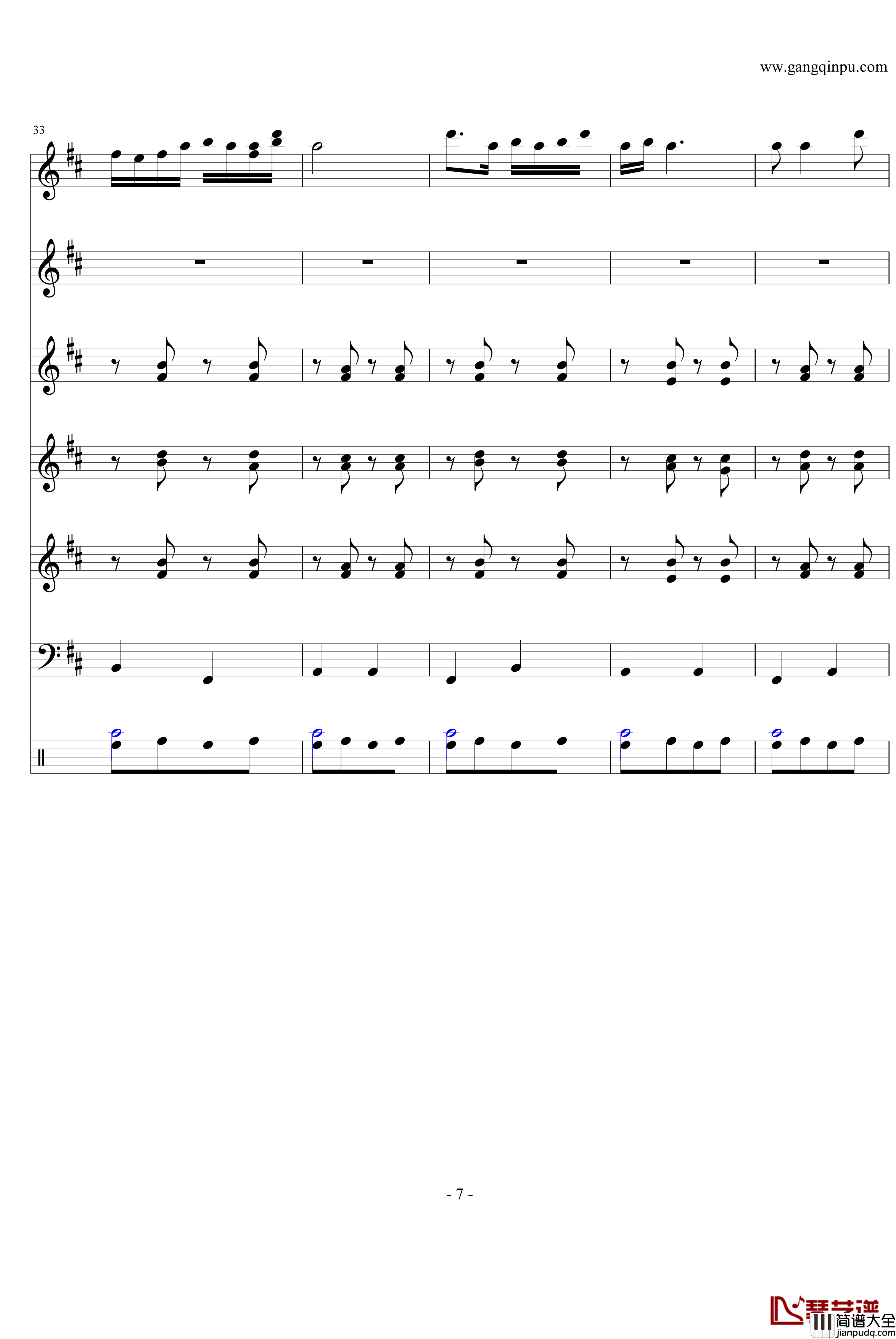 紫竹调钢琴谱_民乐版_中国名曲