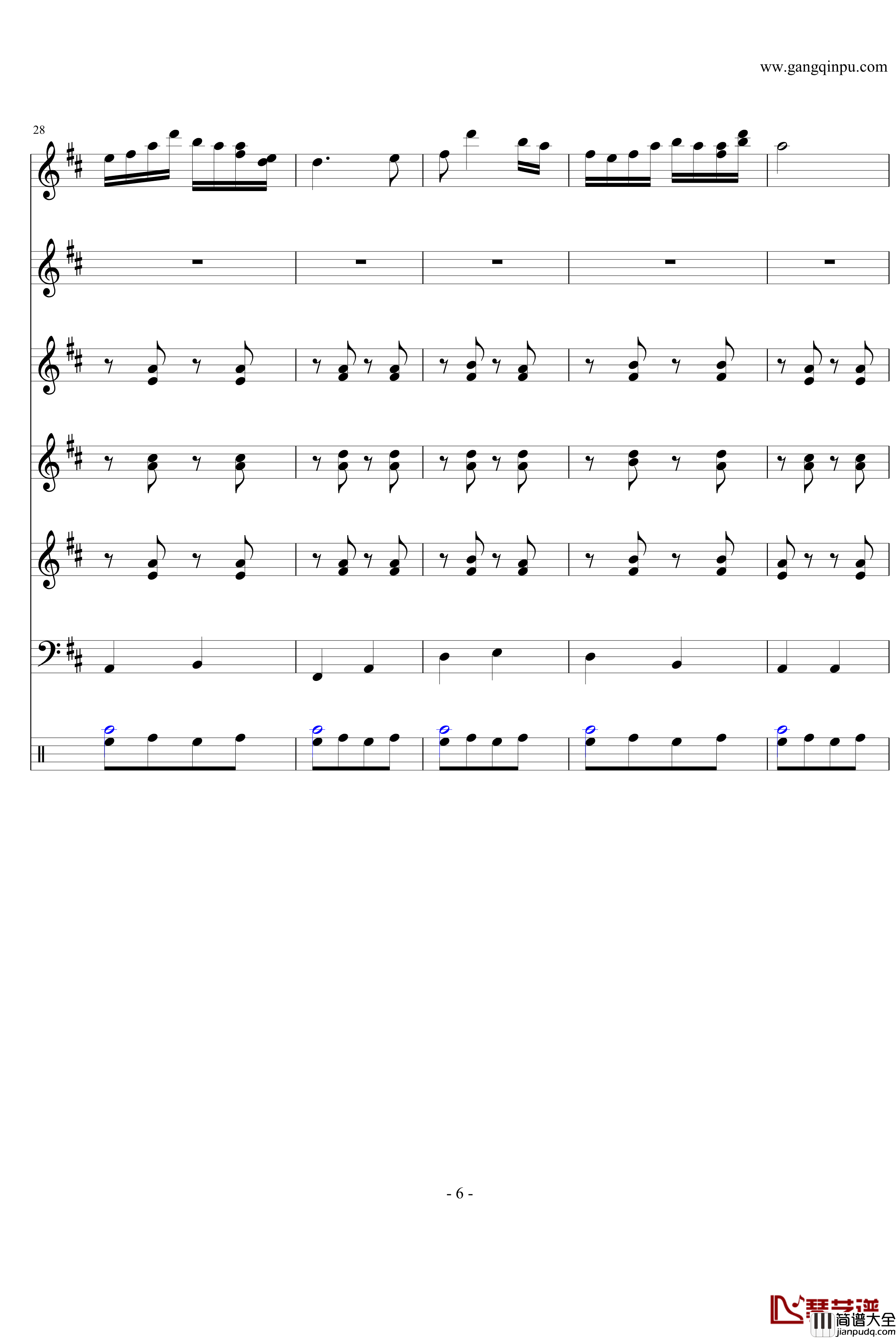 紫竹调钢琴谱_民乐版_中国名曲