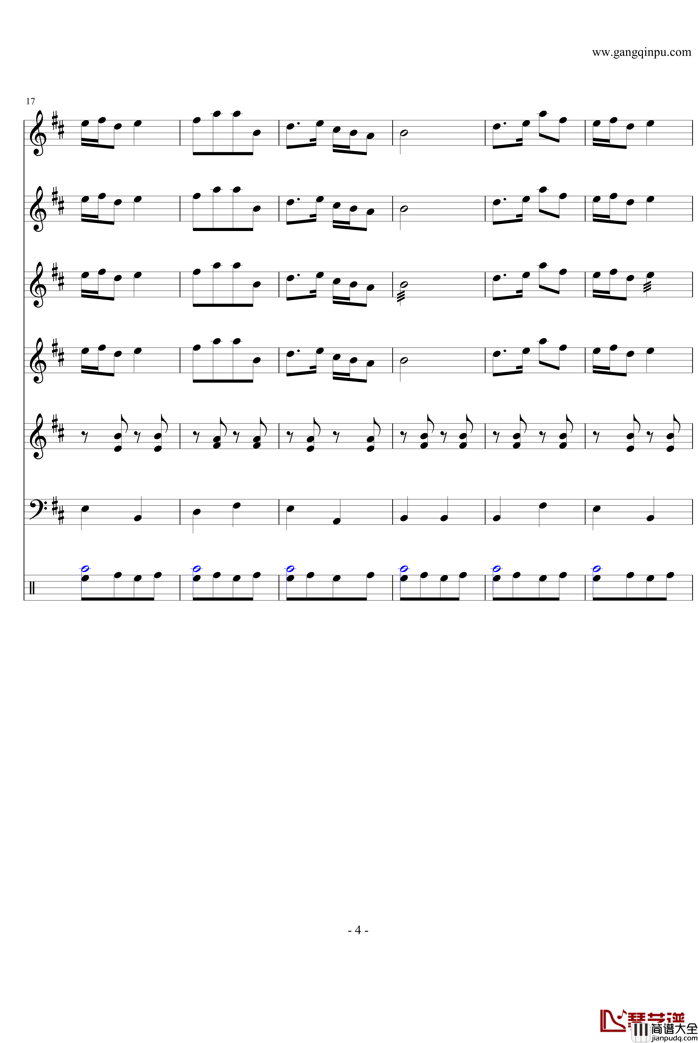 紫竹调钢琴谱_民乐版_中国名曲