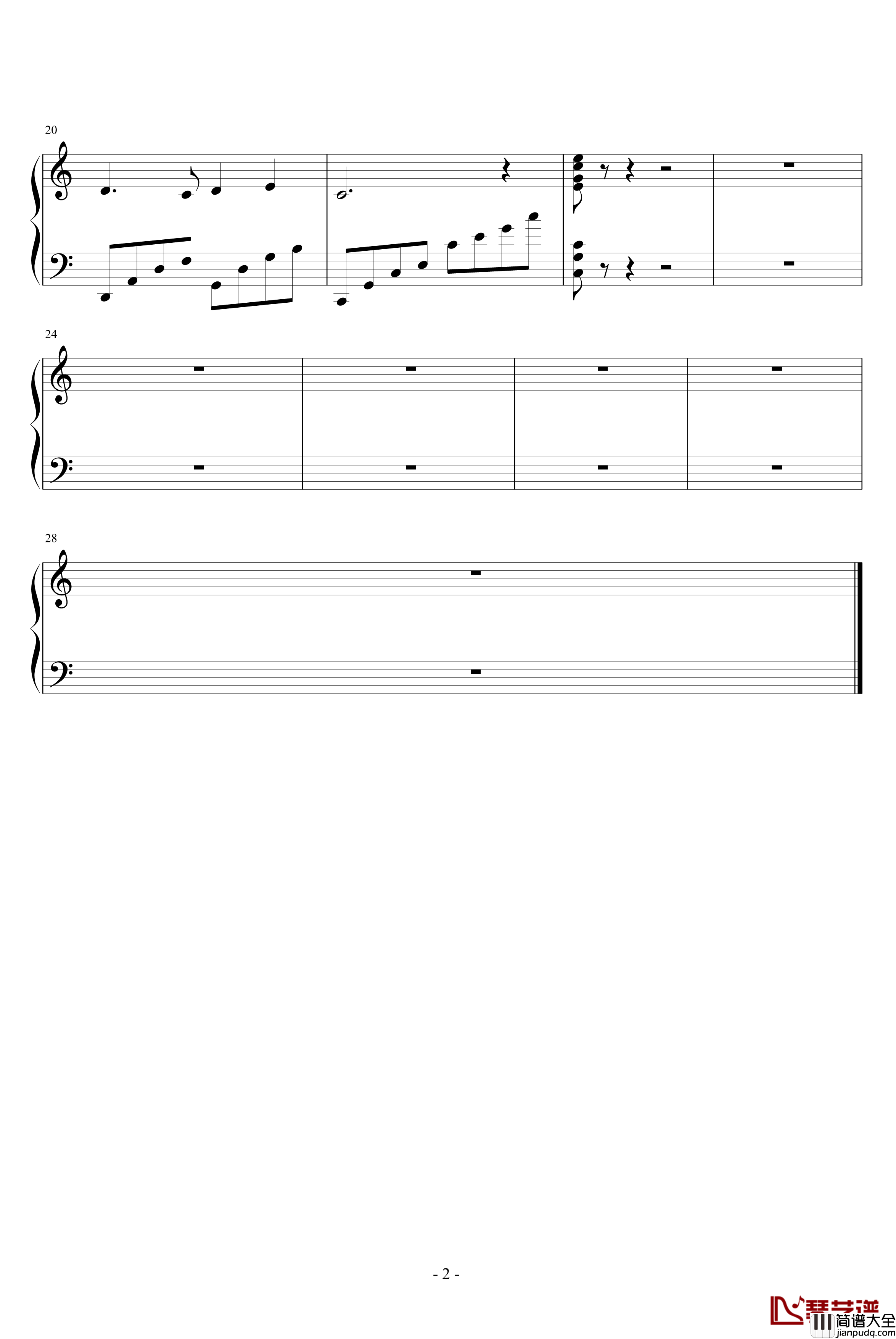 蓝猫淘气3000问主题曲钢琴谱_影视