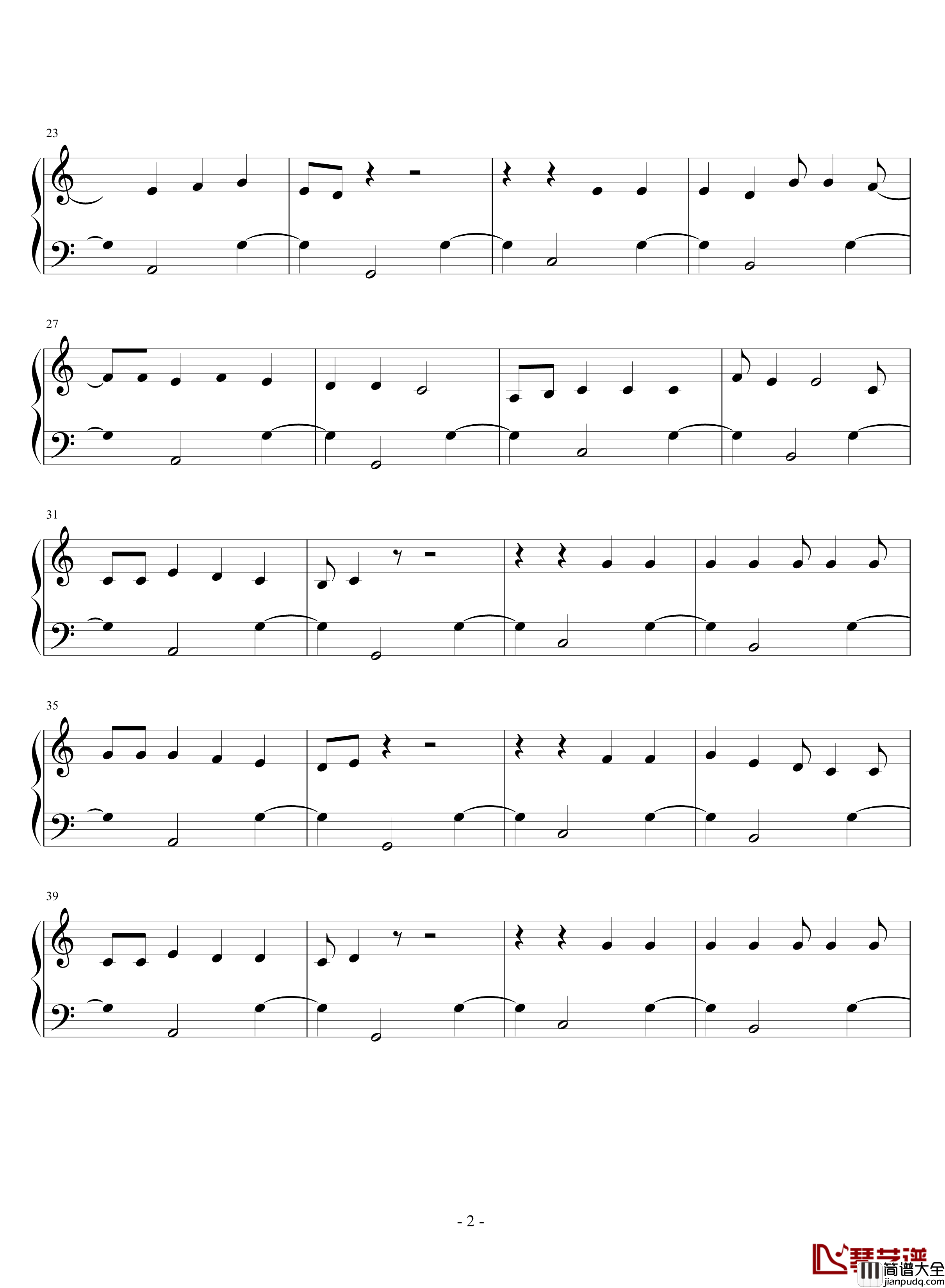 你为爱而生钢琴谱_You_Were_Born_To_Be_Loved_韩国赞礼歌_韩日剧