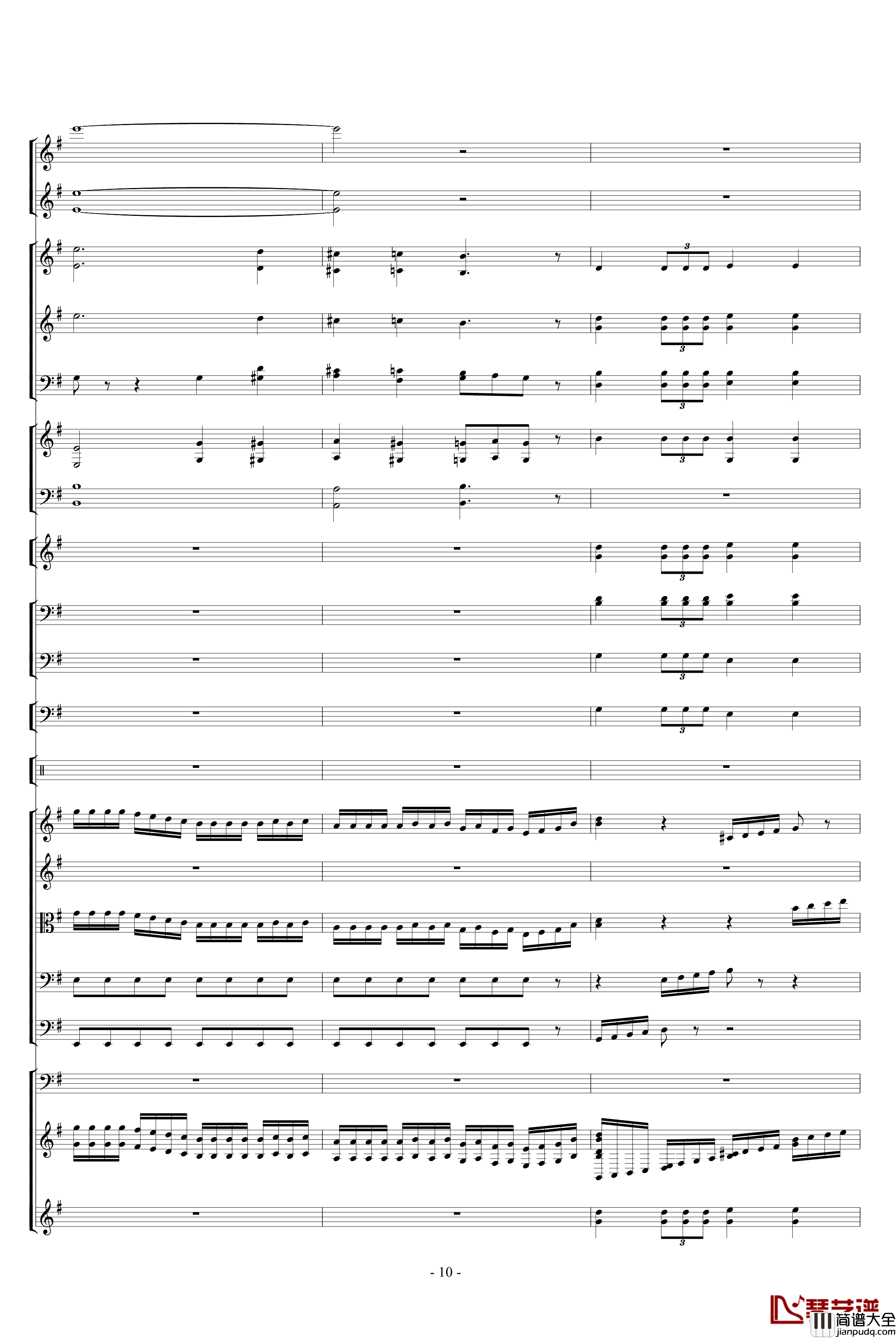 胡桃夹子组曲之进行曲钢琴谱_柴科夫斯基_Peter_Ilyich_Tchaikovsky