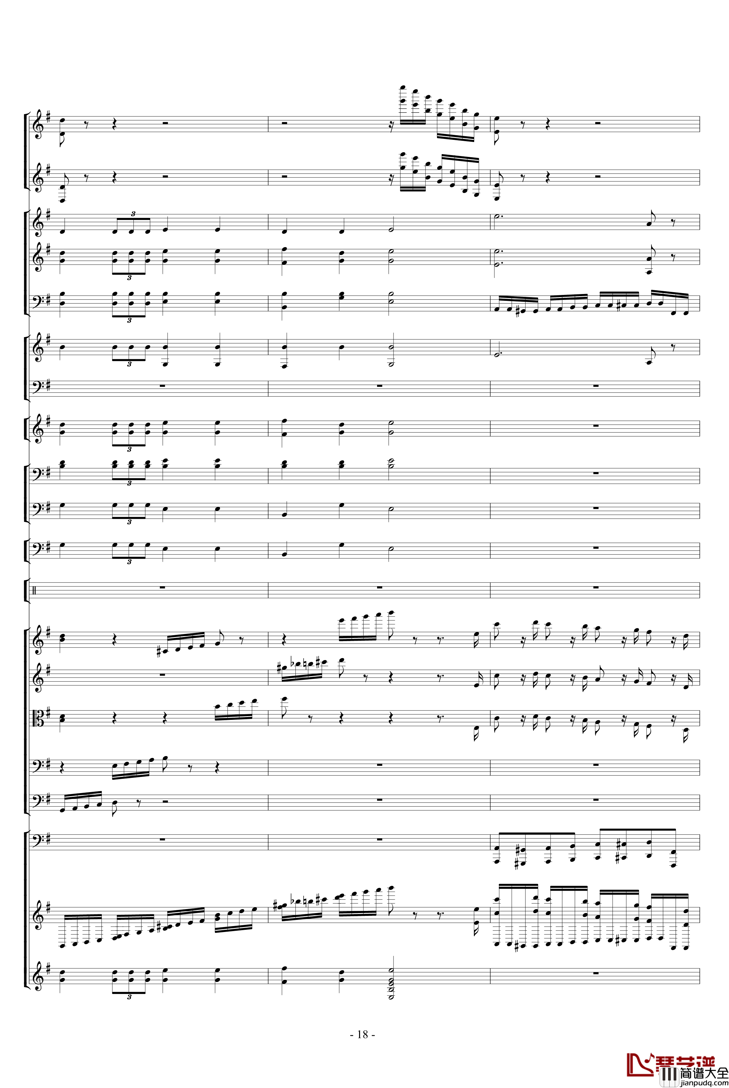 胡桃夹子组曲之进行曲钢琴谱_柴科夫斯基_Peter_Ilyich_Tchaikovsky