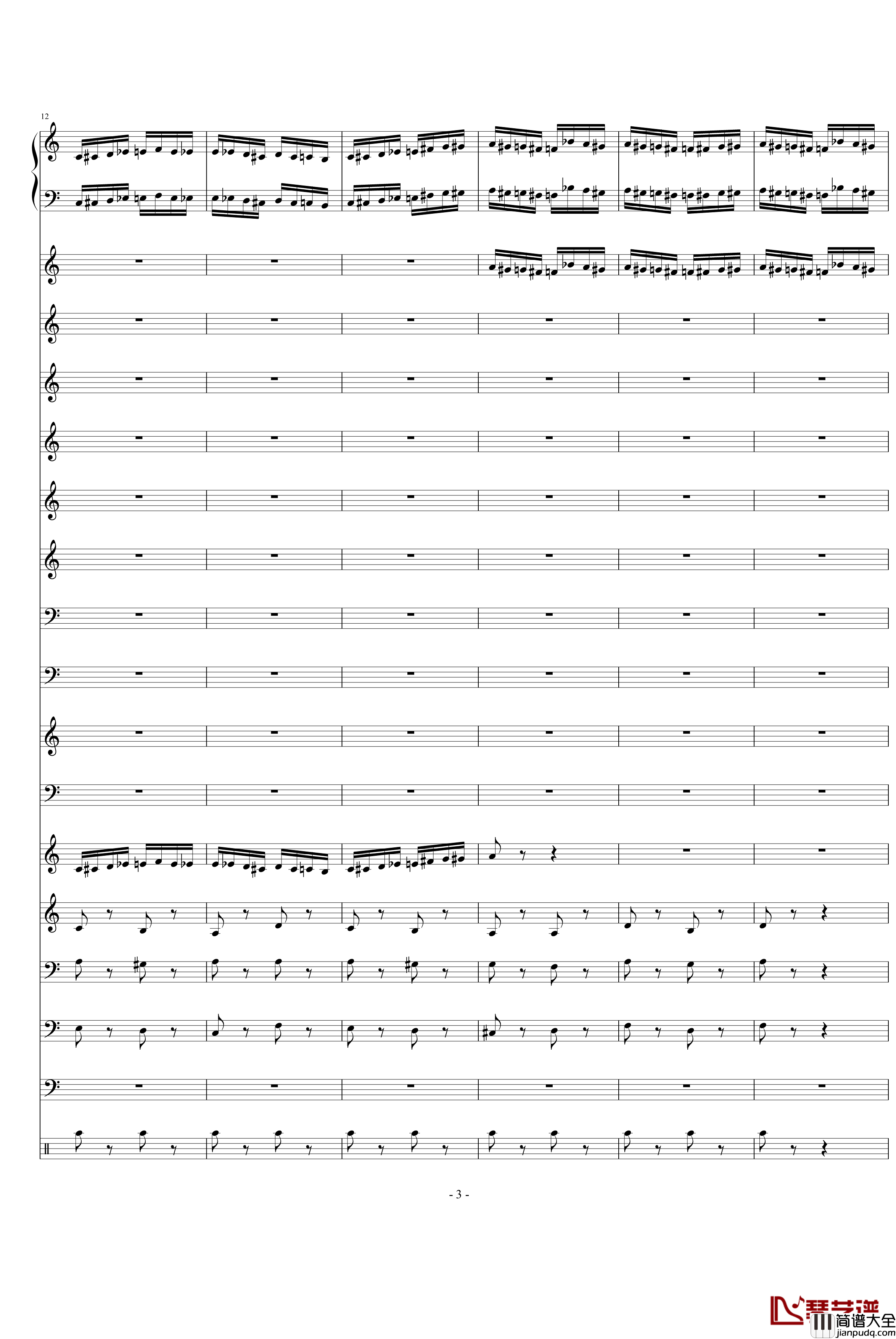 野蜂飞舞钢琴谱_Charm2版_里姆斯基_柯萨科夫