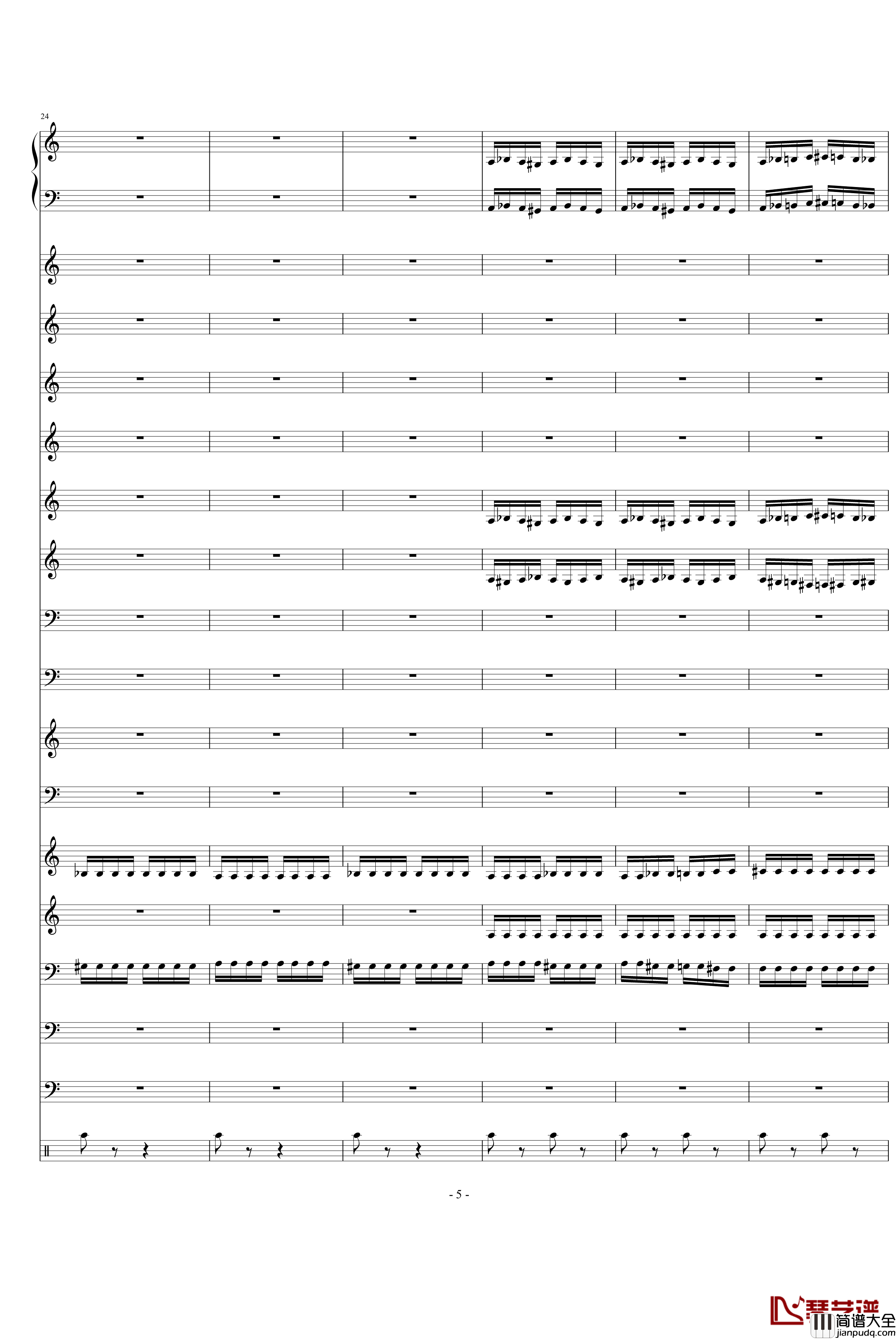 野蜂飞舞钢琴谱_Charm2版_里姆斯基_柯萨科夫