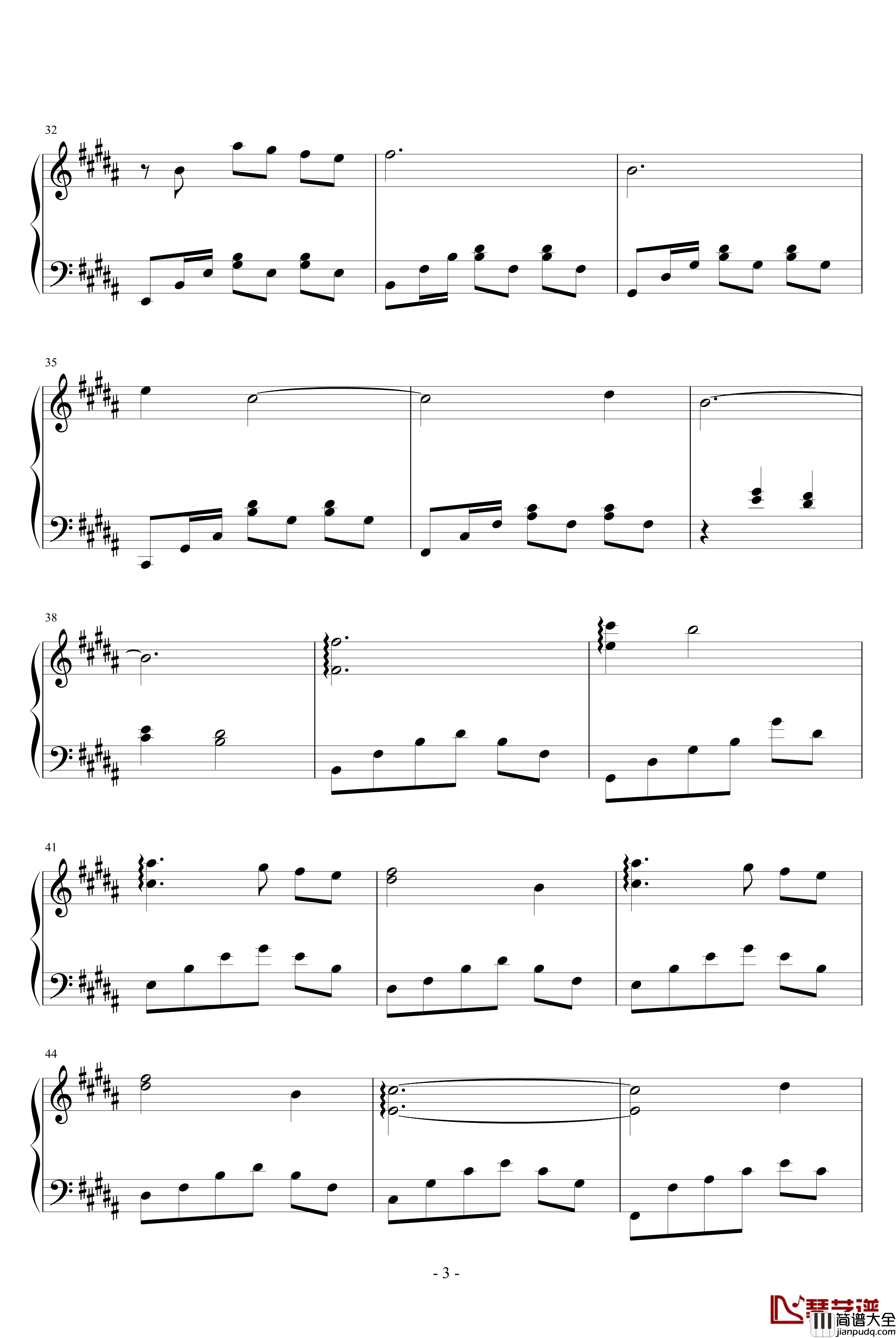 月亮河钢琴谱_欧美经典