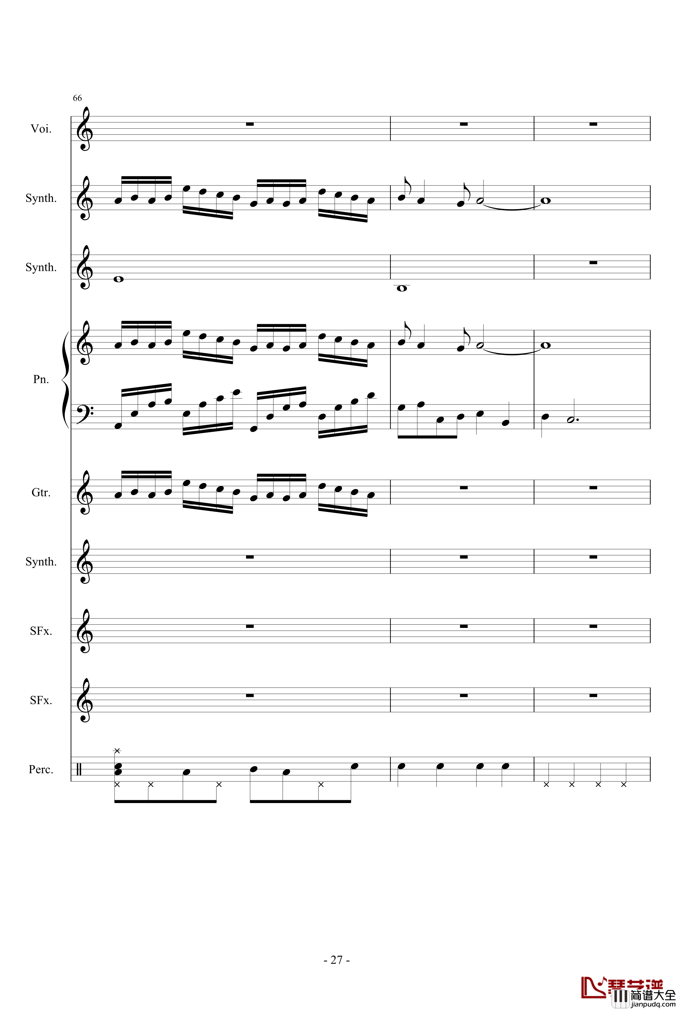 相对论钢琴谱_竹昔