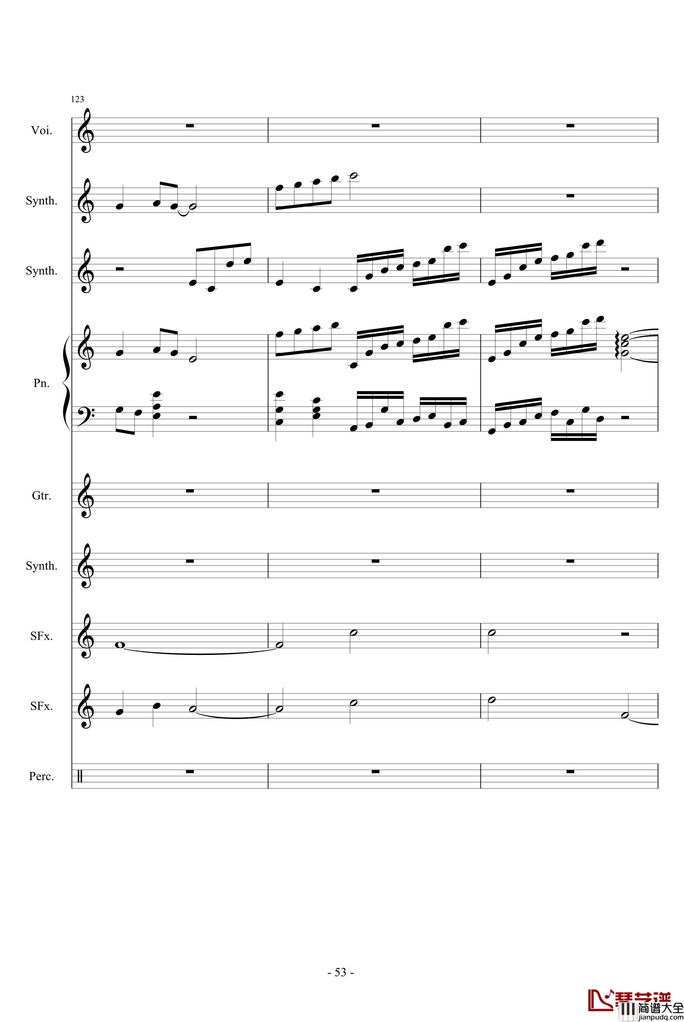 相对论钢琴谱_竹昔