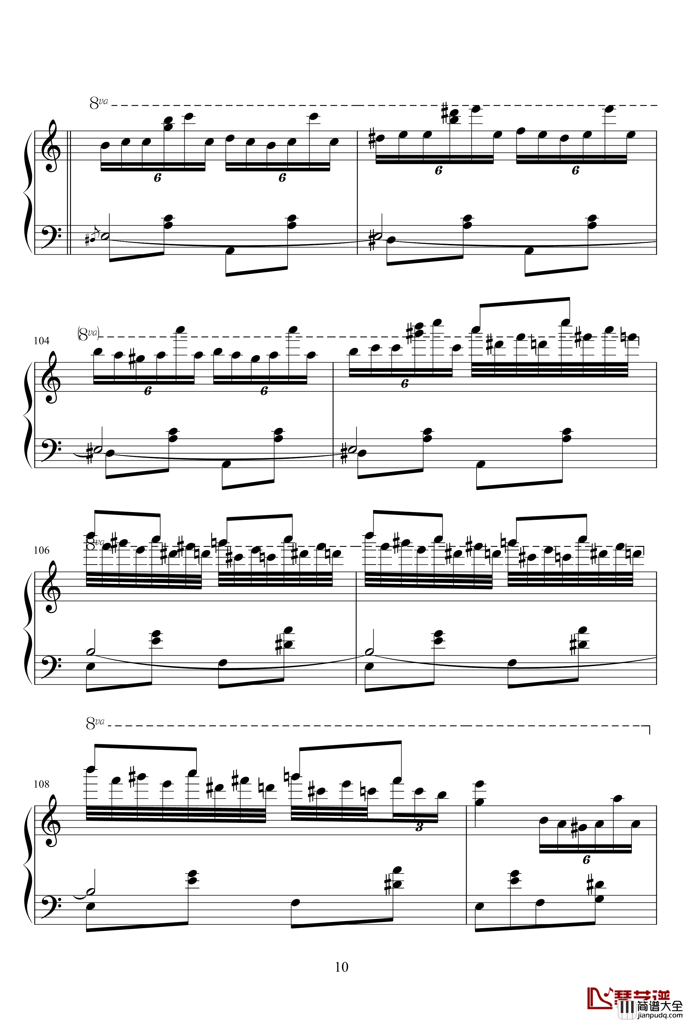 土耳其进行曲钢琴谱_原版_莫扎特_瓦洛多斯