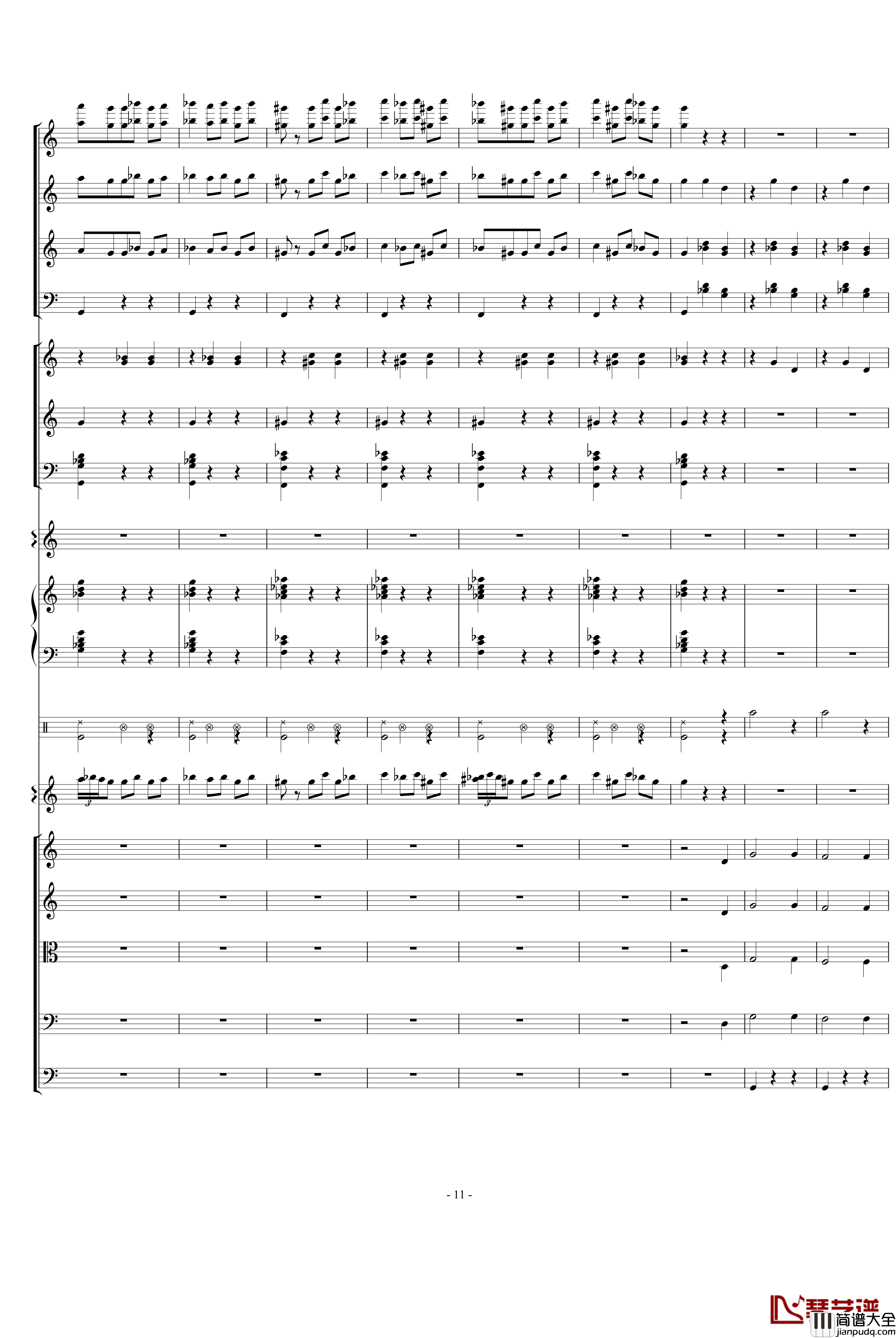 骷髅舞钢琴谱_死之舞_圣桑