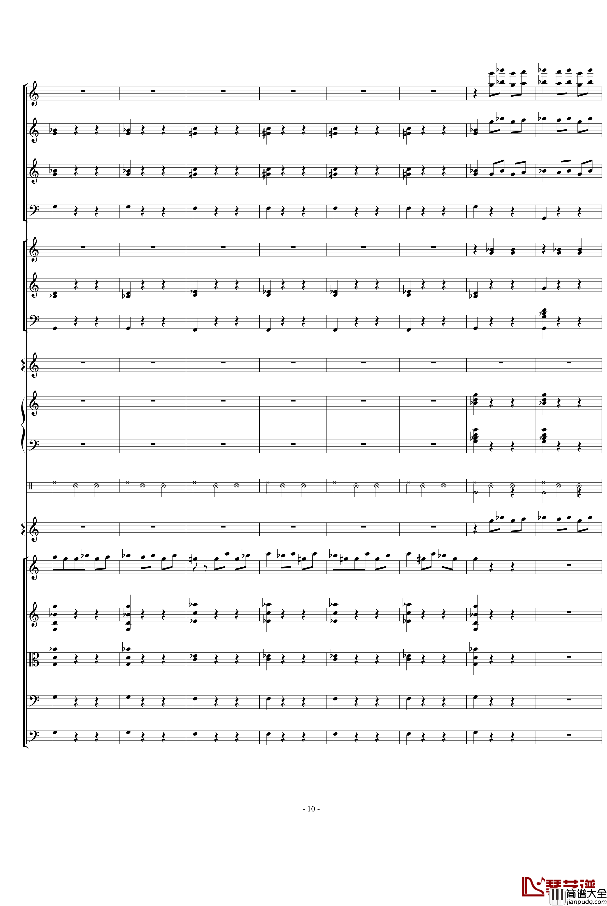 骷髅舞钢琴谱_死之舞_圣桑