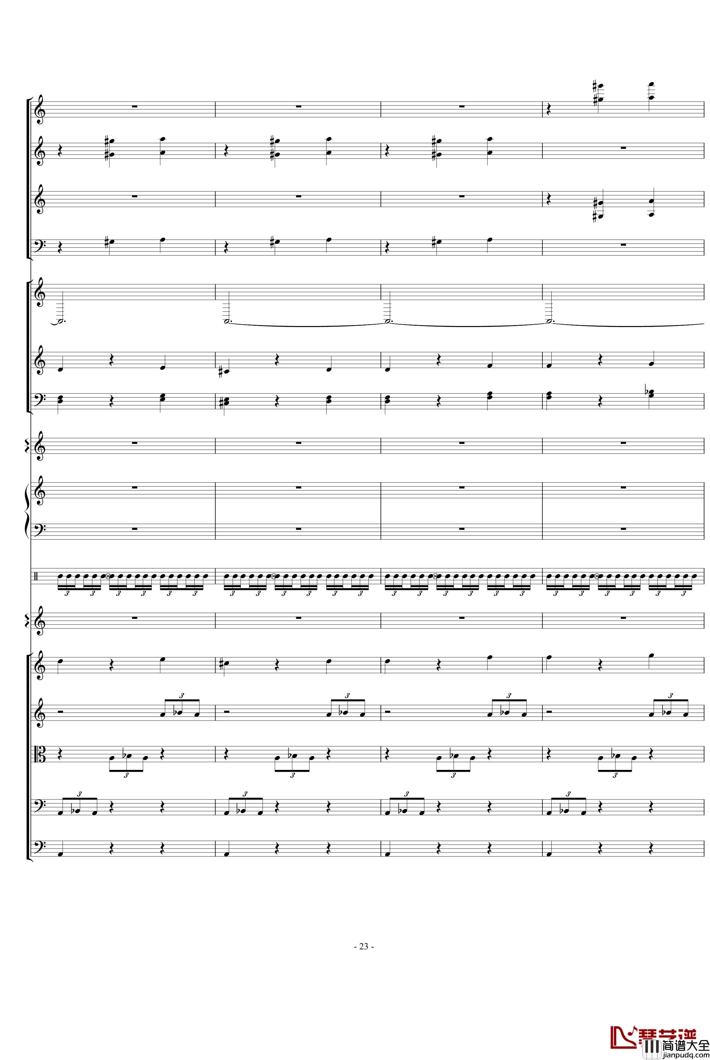 骷髅舞钢琴谱_死之舞_圣桑