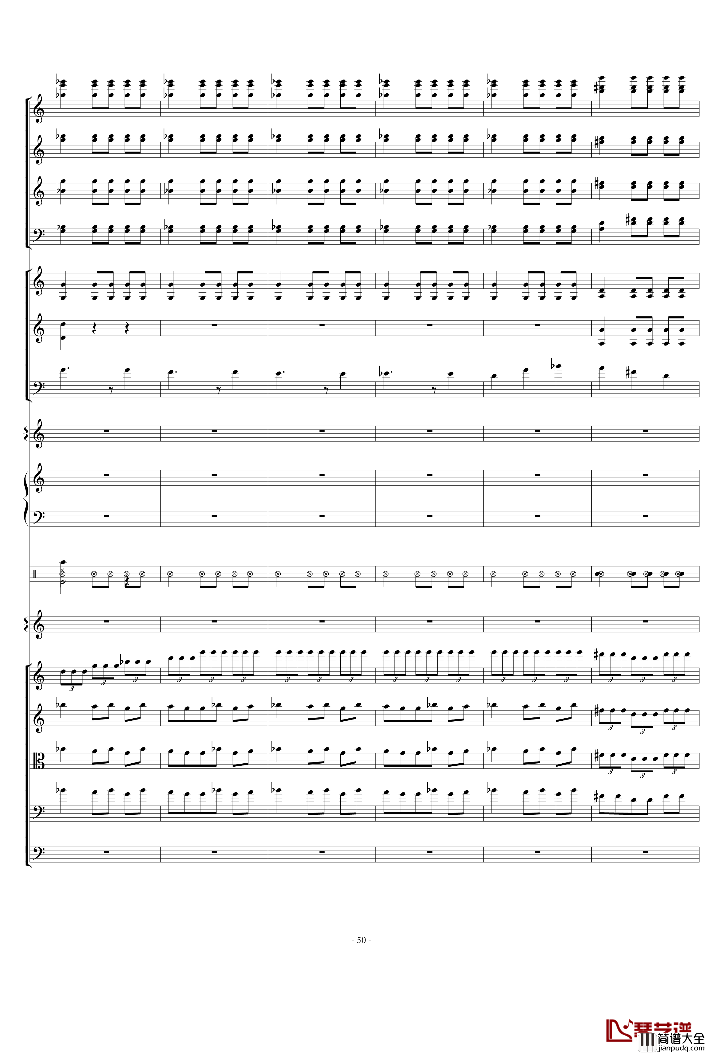 骷髅舞钢琴谱_死之舞_圣桑