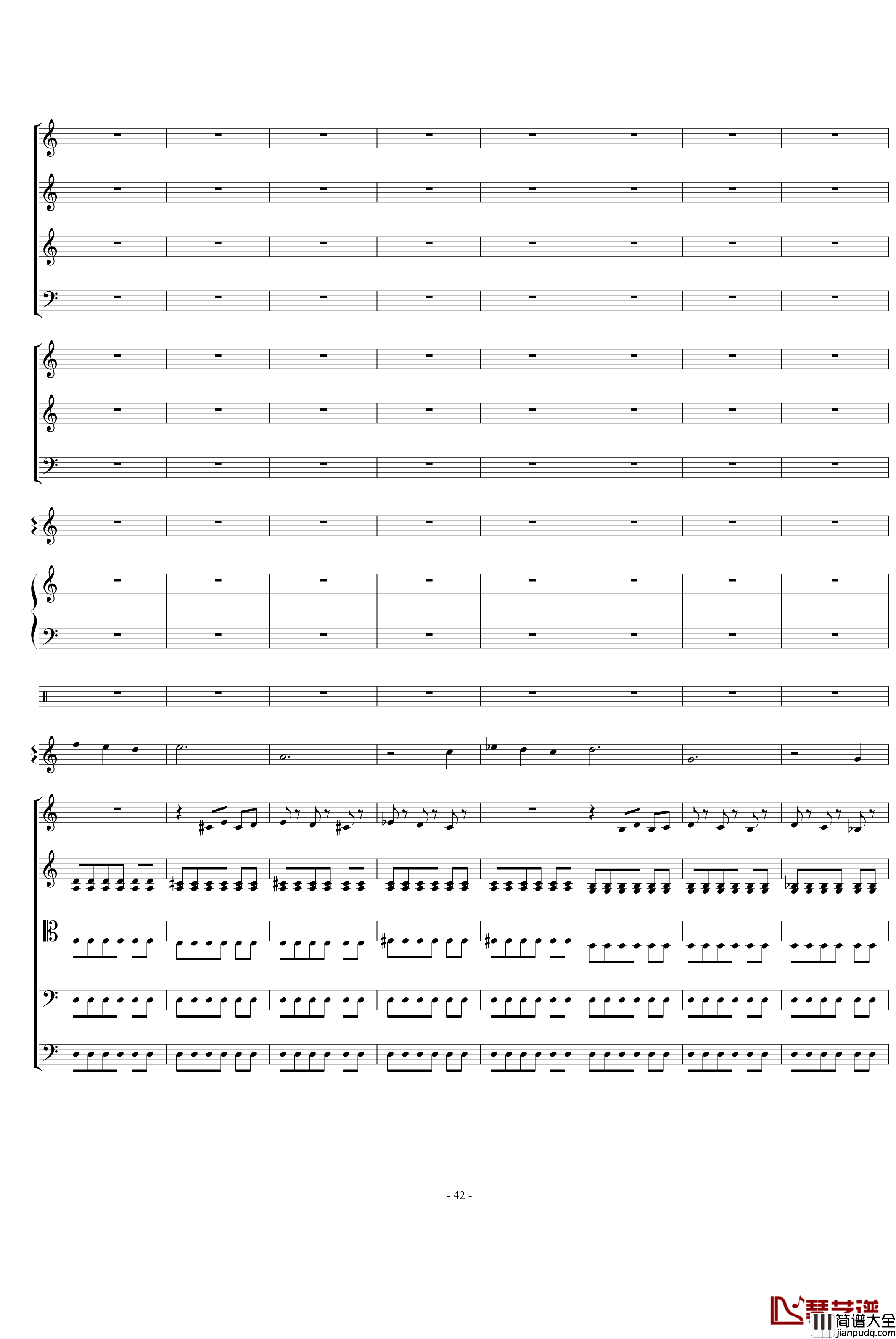 骷髅舞钢琴谱_死之舞_圣桑