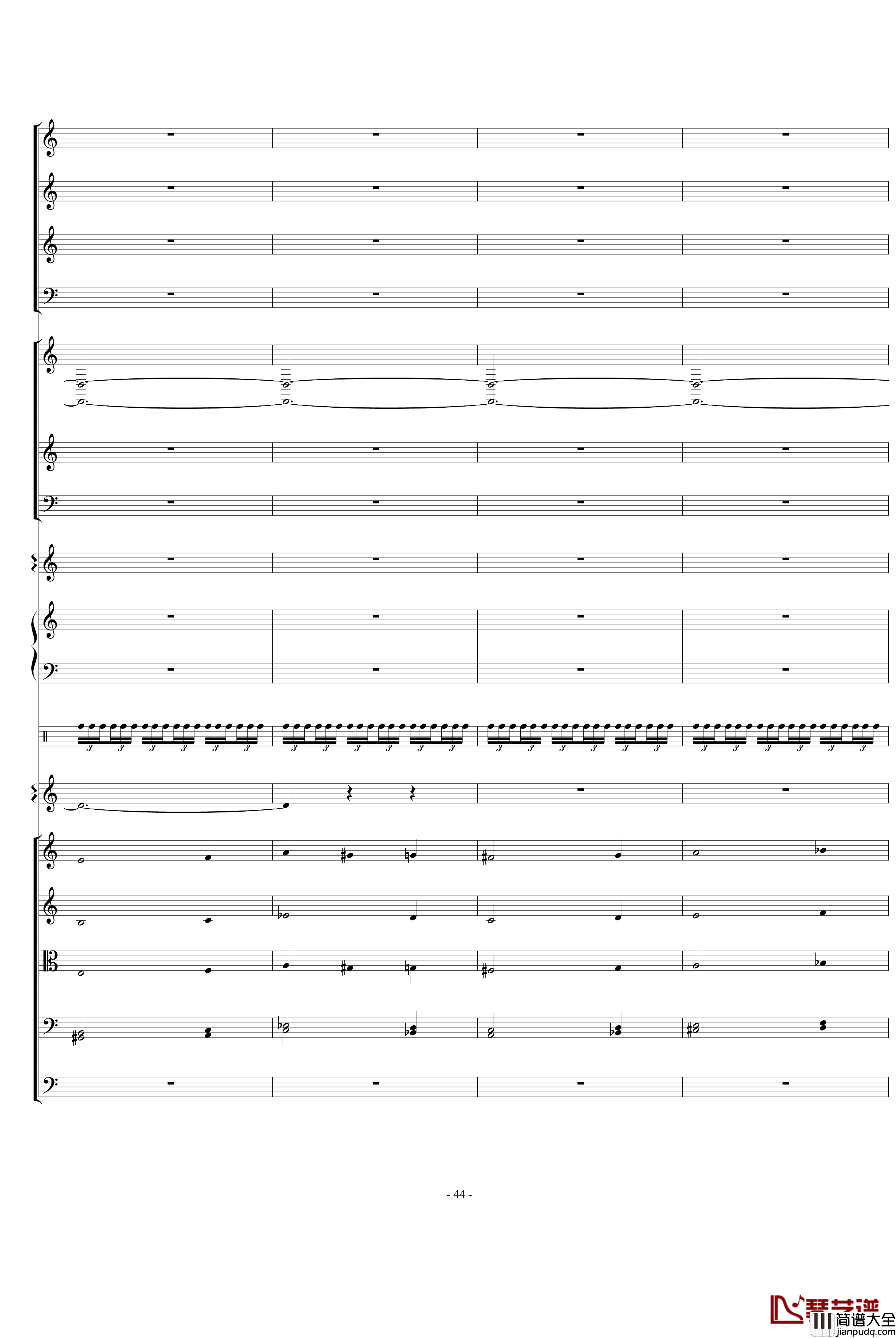 骷髅舞钢琴谱_死之舞_圣桑