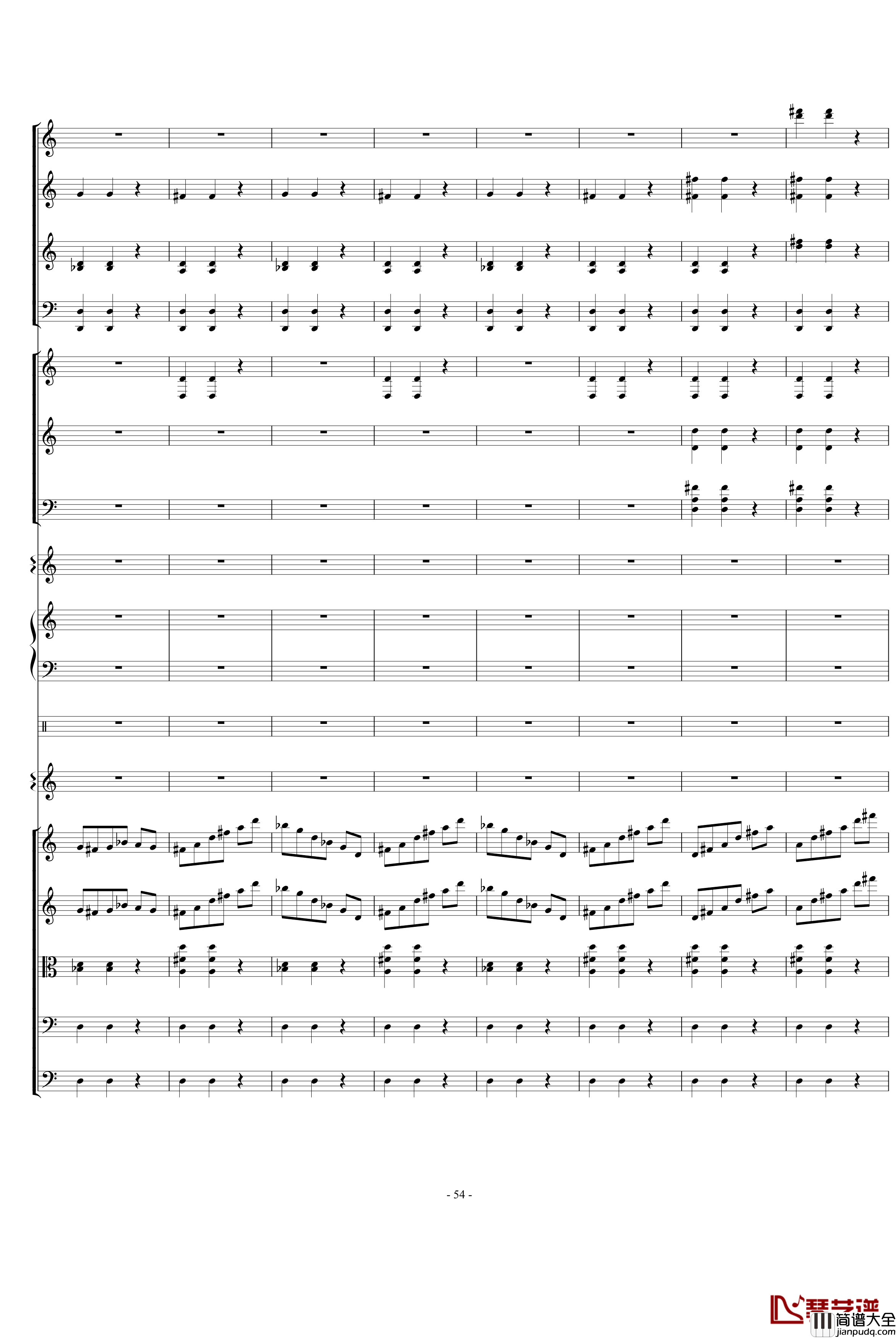 骷髅舞钢琴谱_死之舞_圣桑