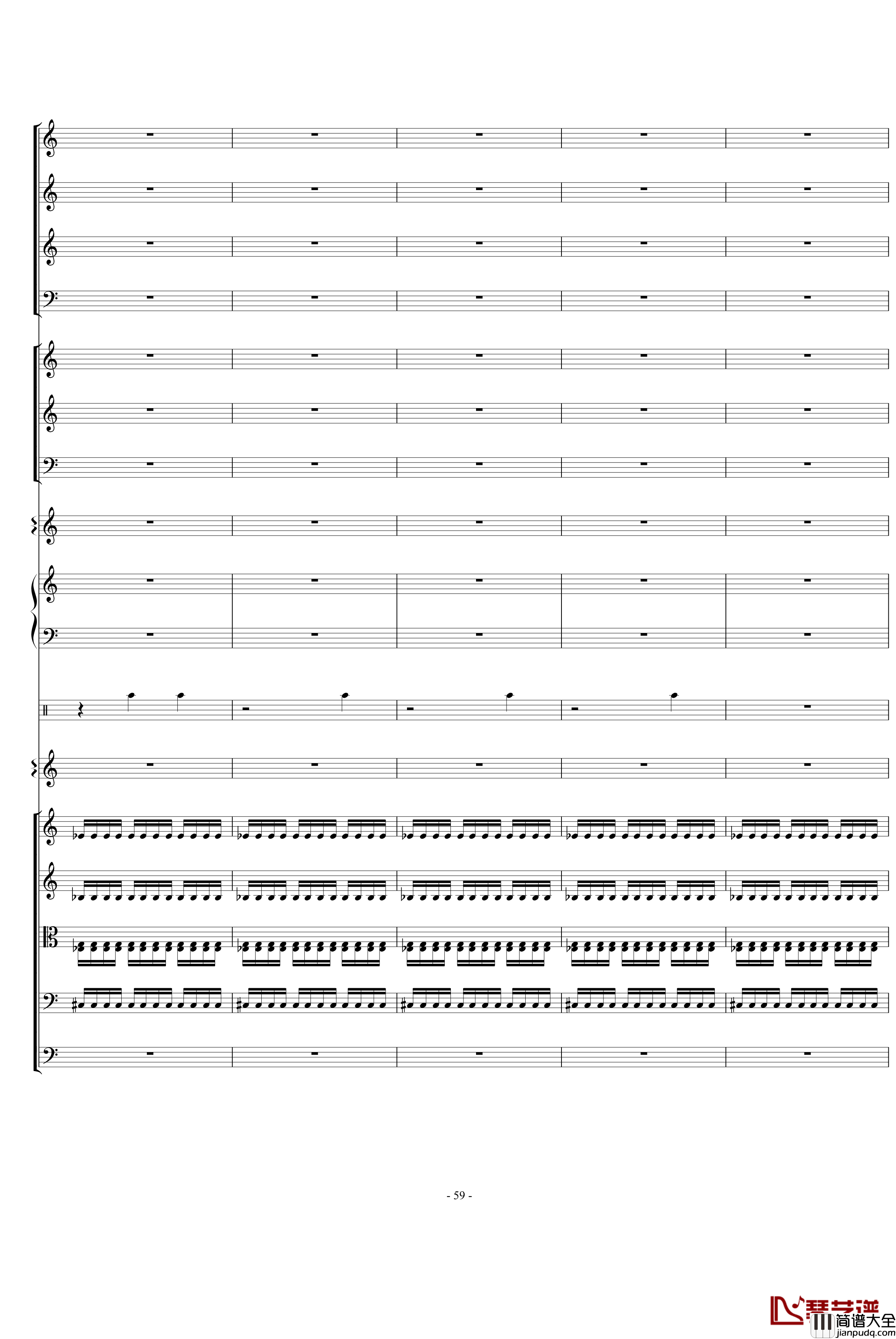 骷髅舞钢琴谱_死之舞_圣桑