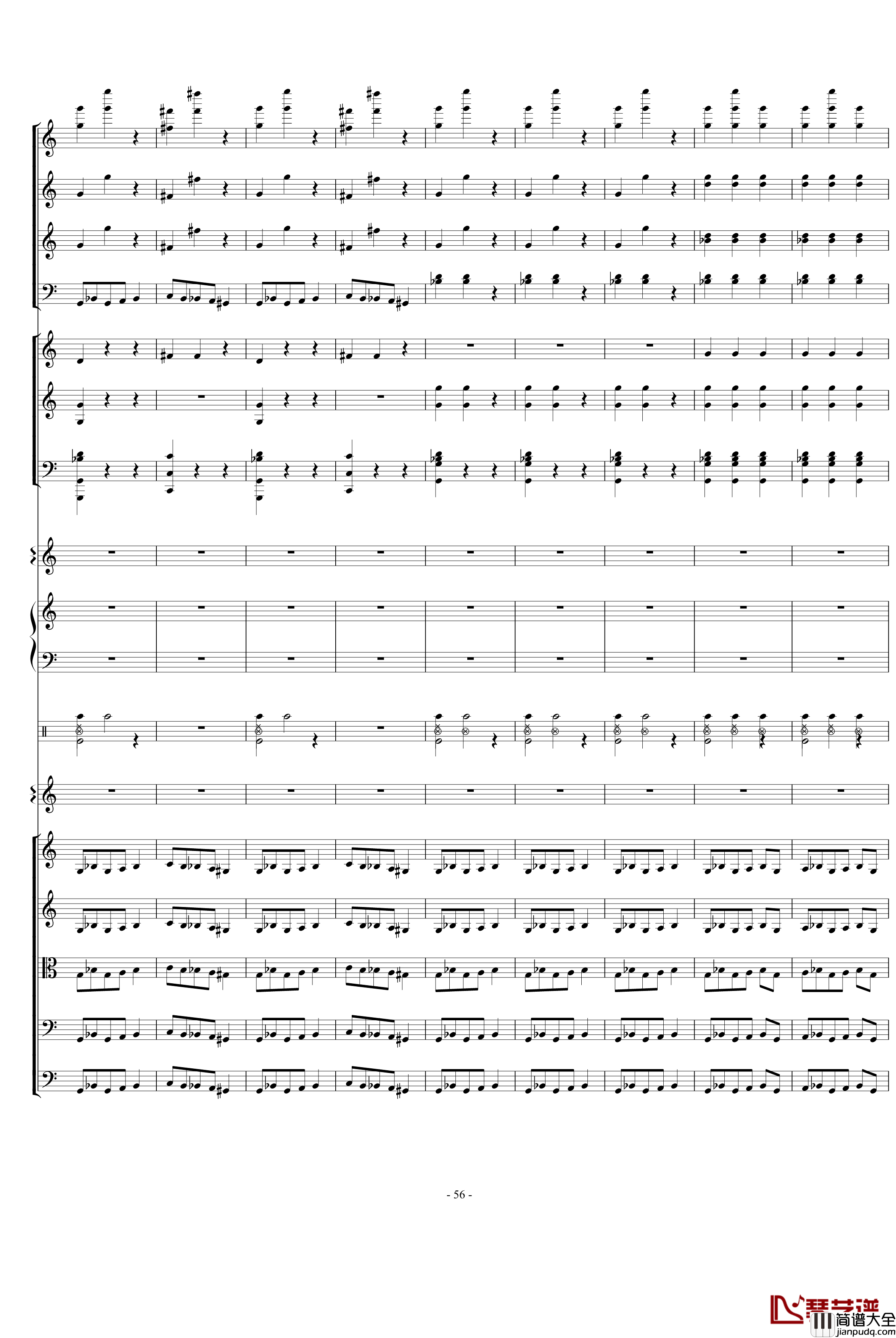 骷髅舞钢琴谱_死之舞_圣桑