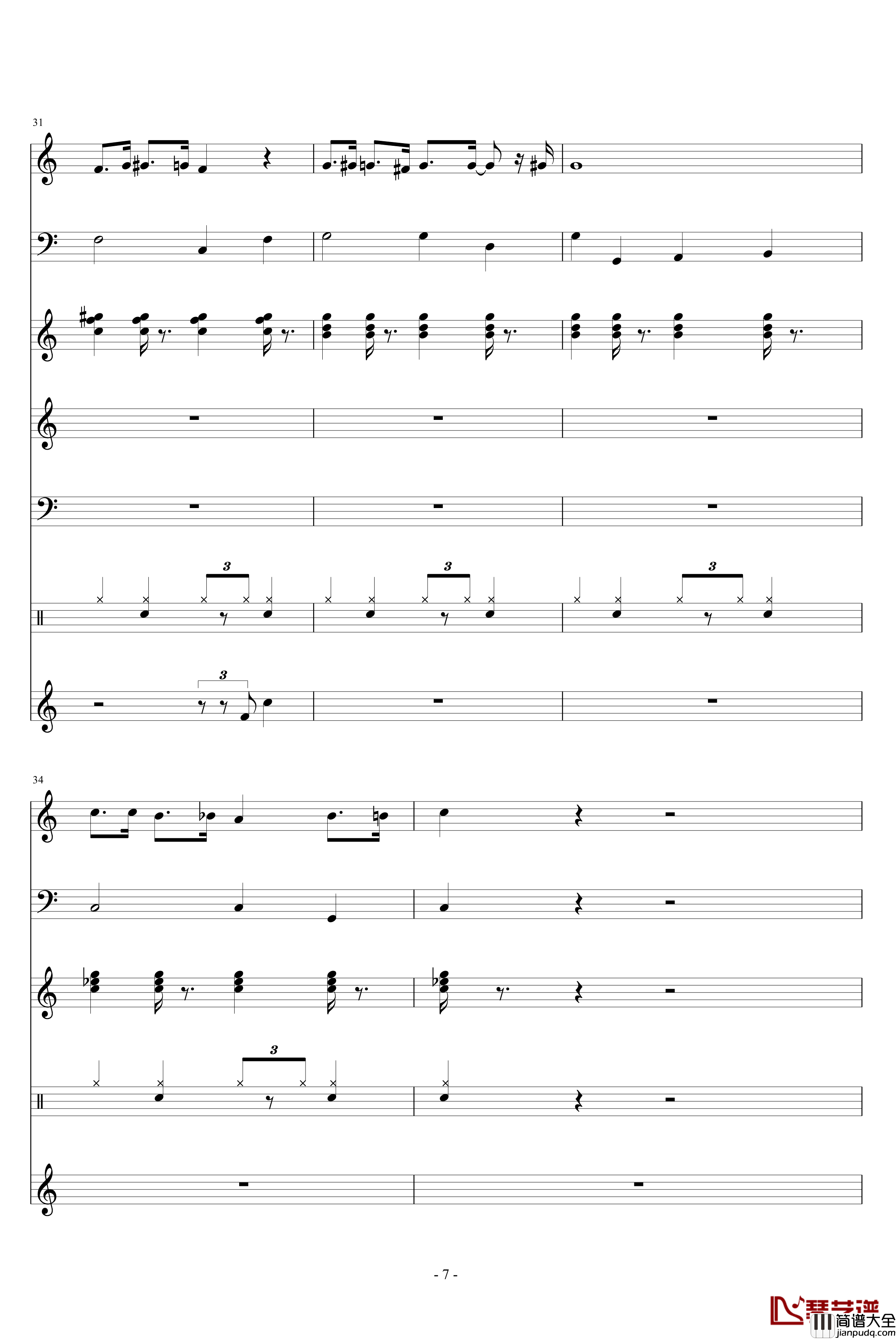 幽默鬼太郎钢琴谱_影视