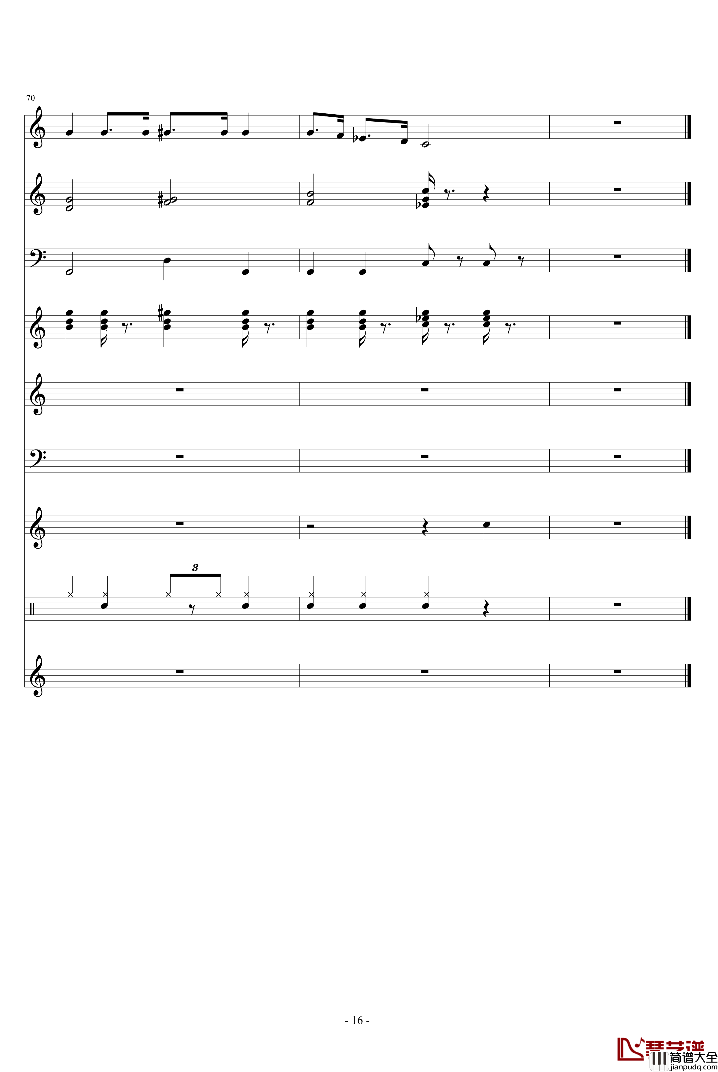 幽默鬼太郎钢琴谱_影视