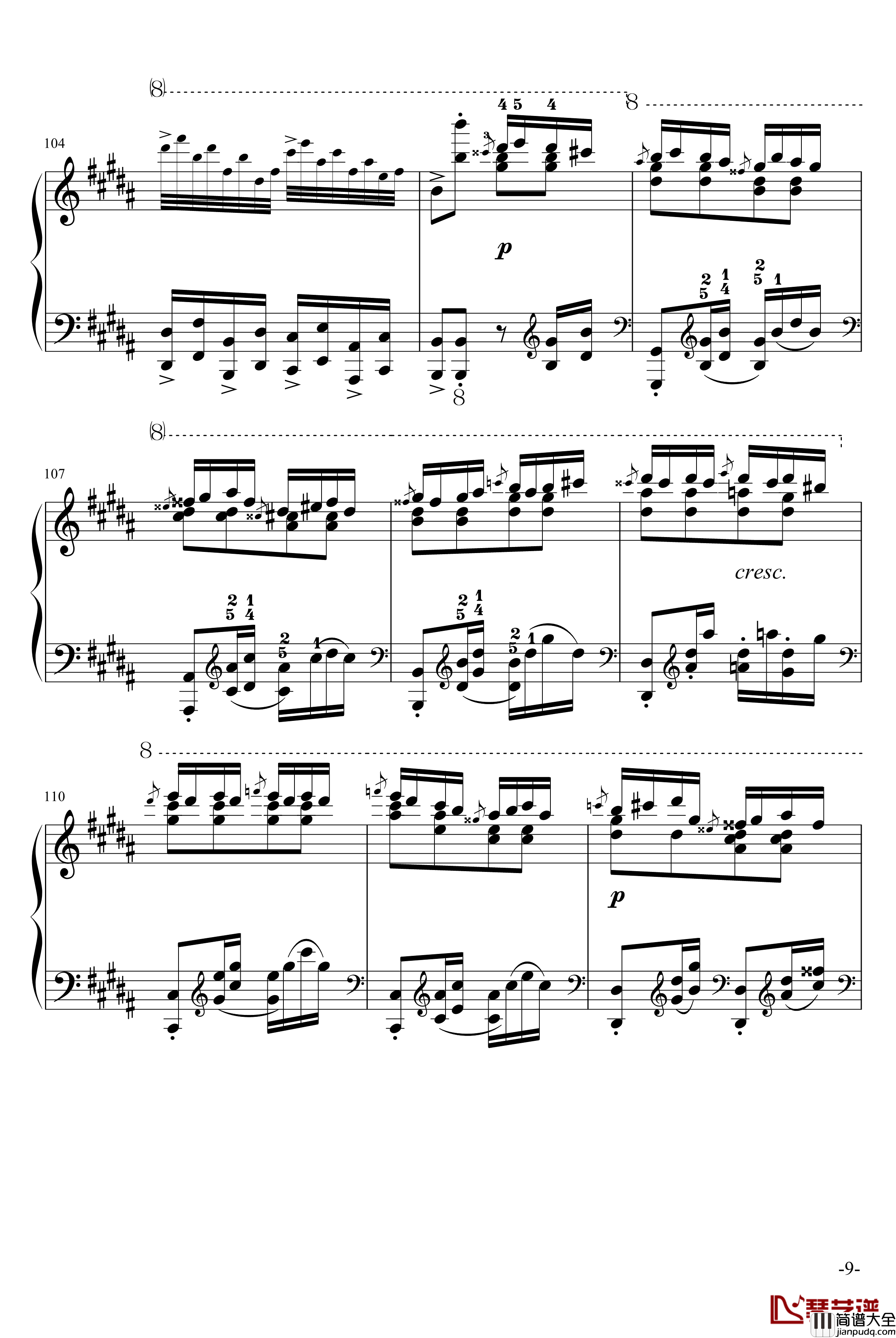 玩命版土耳其进行曲钢琴谱_莫扎特