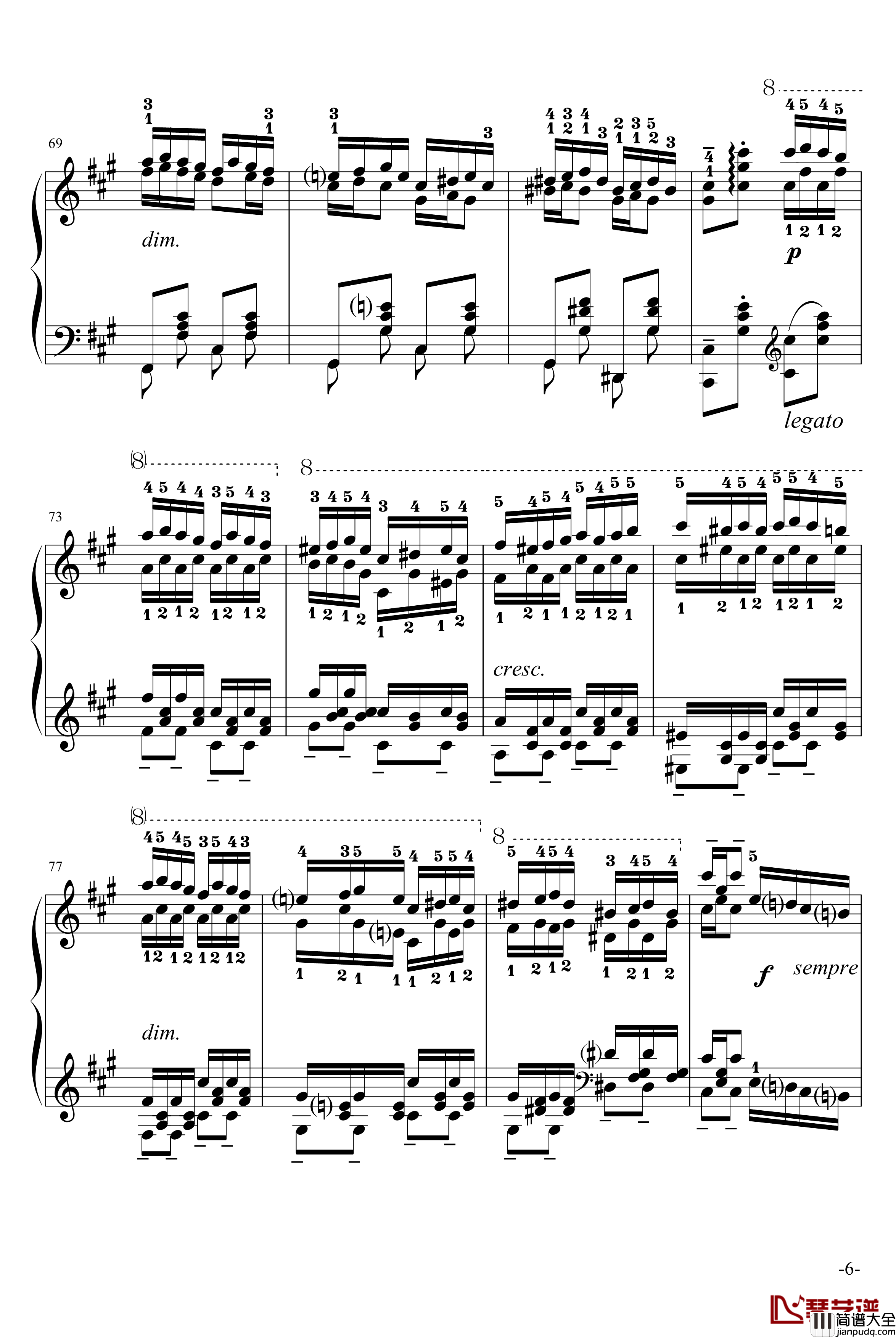 玩命版土耳其进行曲钢琴谱_莫扎特