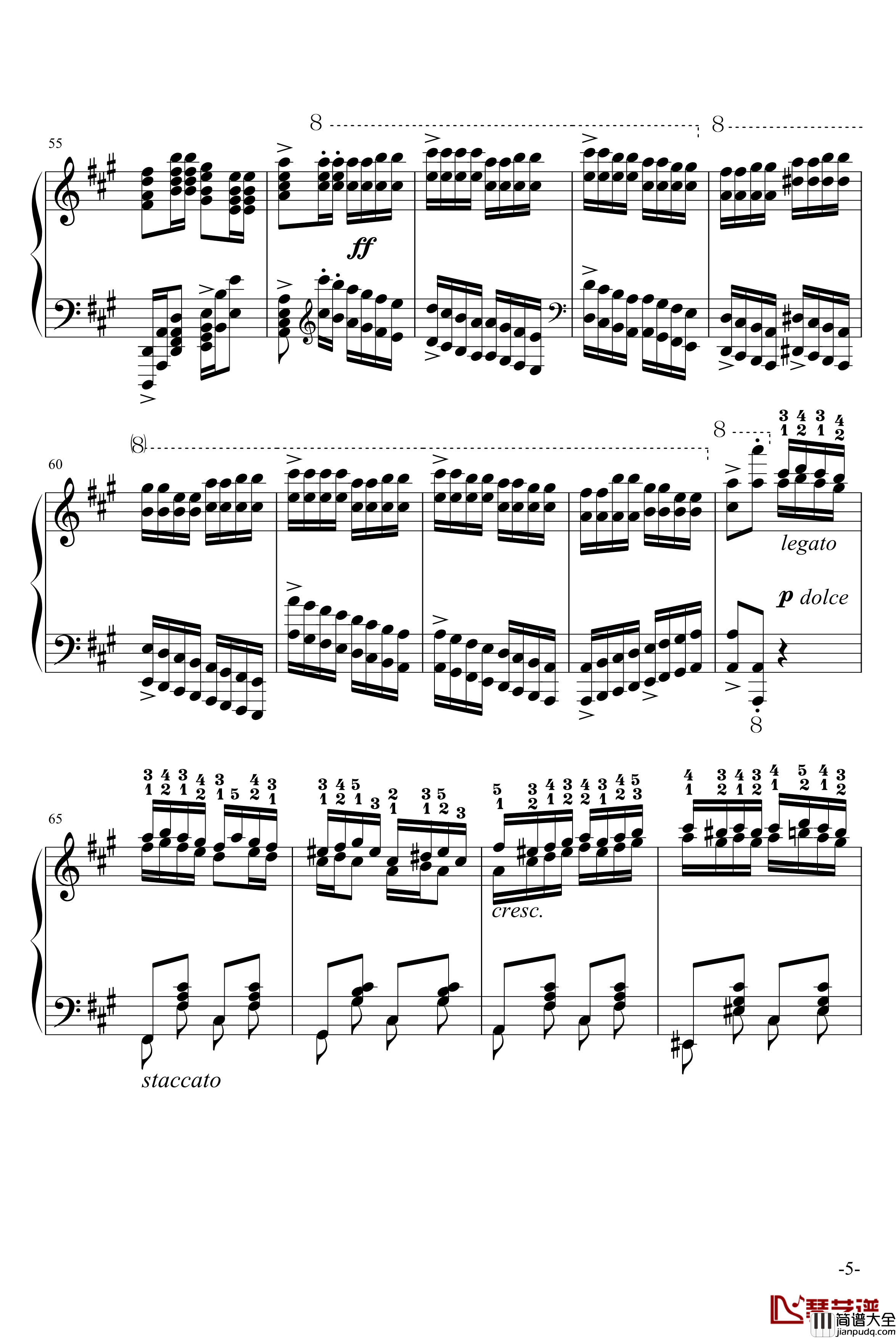 玩命版土耳其进行曲钢琴谱_莫扎特