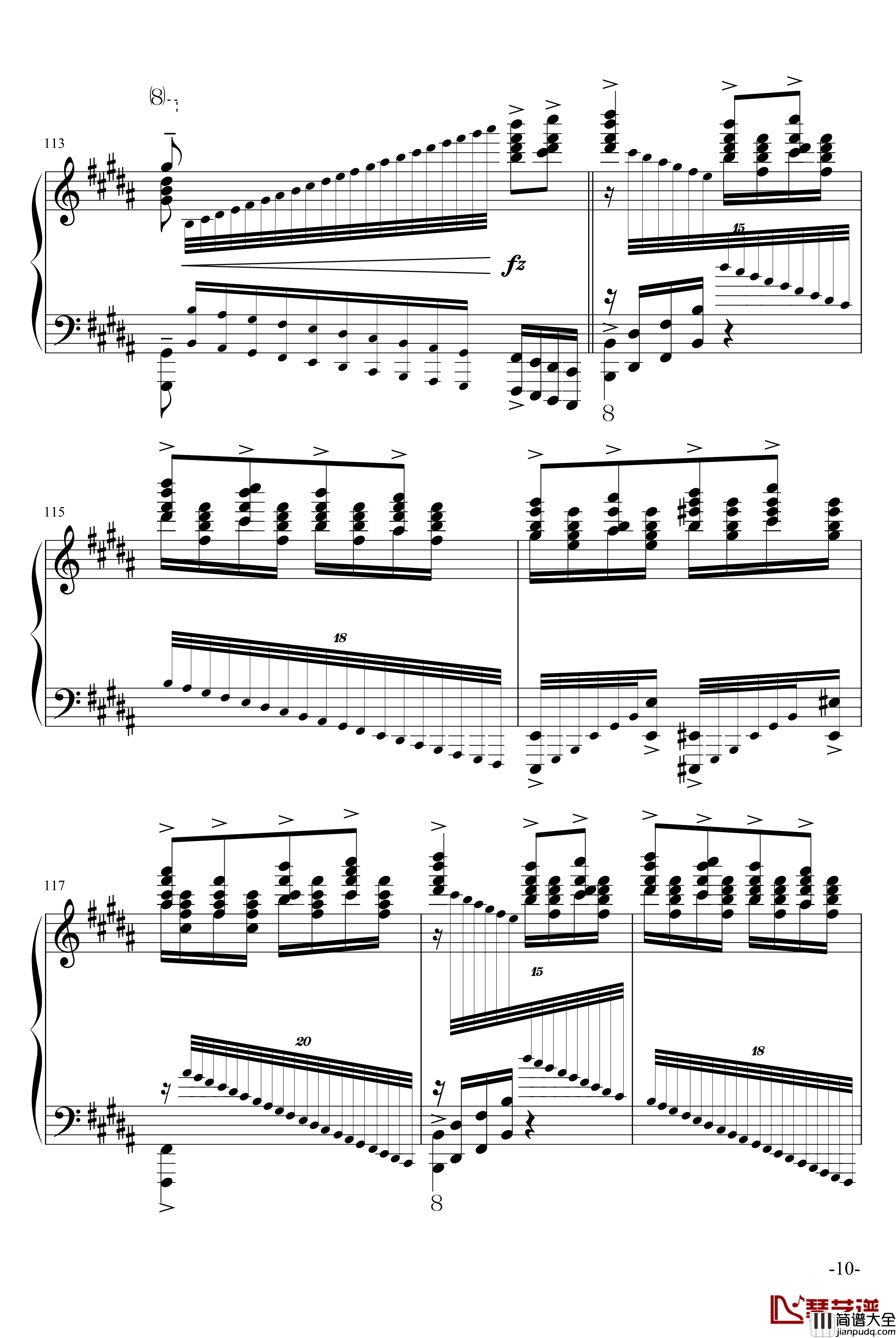 玩命版土耳其进行曲钢琴谱_莫扎特