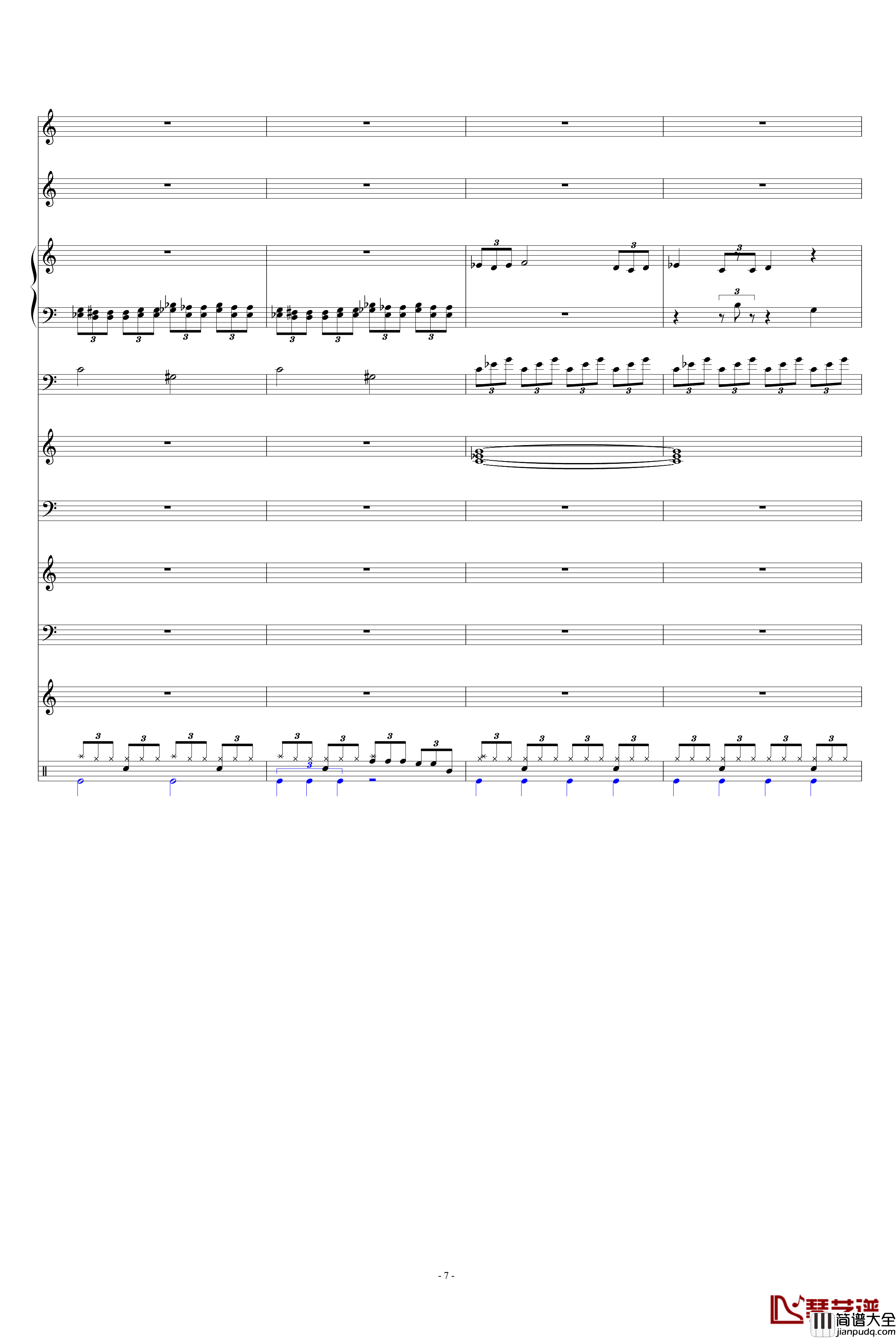 哭泣的死神钢琴谱_ss66993300